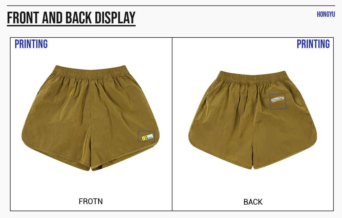 #12A225243001 Lightweight Breathable Quick-Dry 100% Nylon Sport Shorts 16