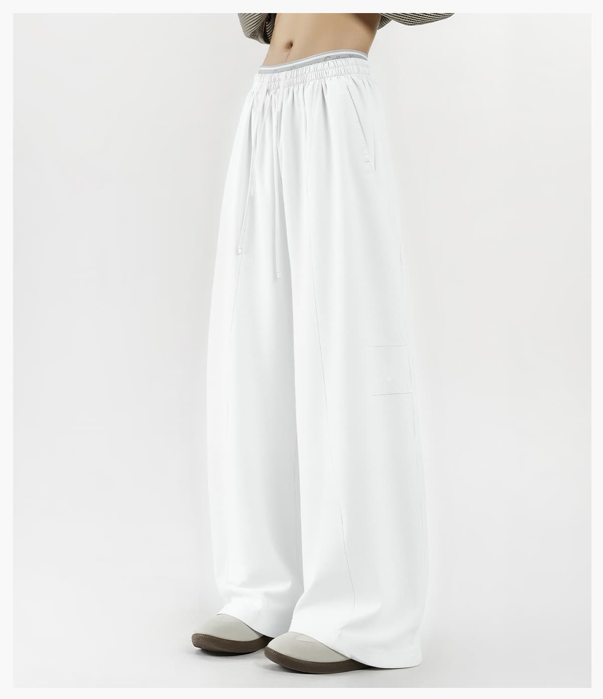 #26002 Heavy 390GSM Terry Elastic Distorted Pants 23