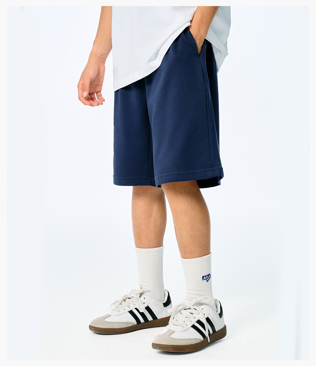 #G919C Kids‘ 250 GSM French Terry Sport Shorts 22