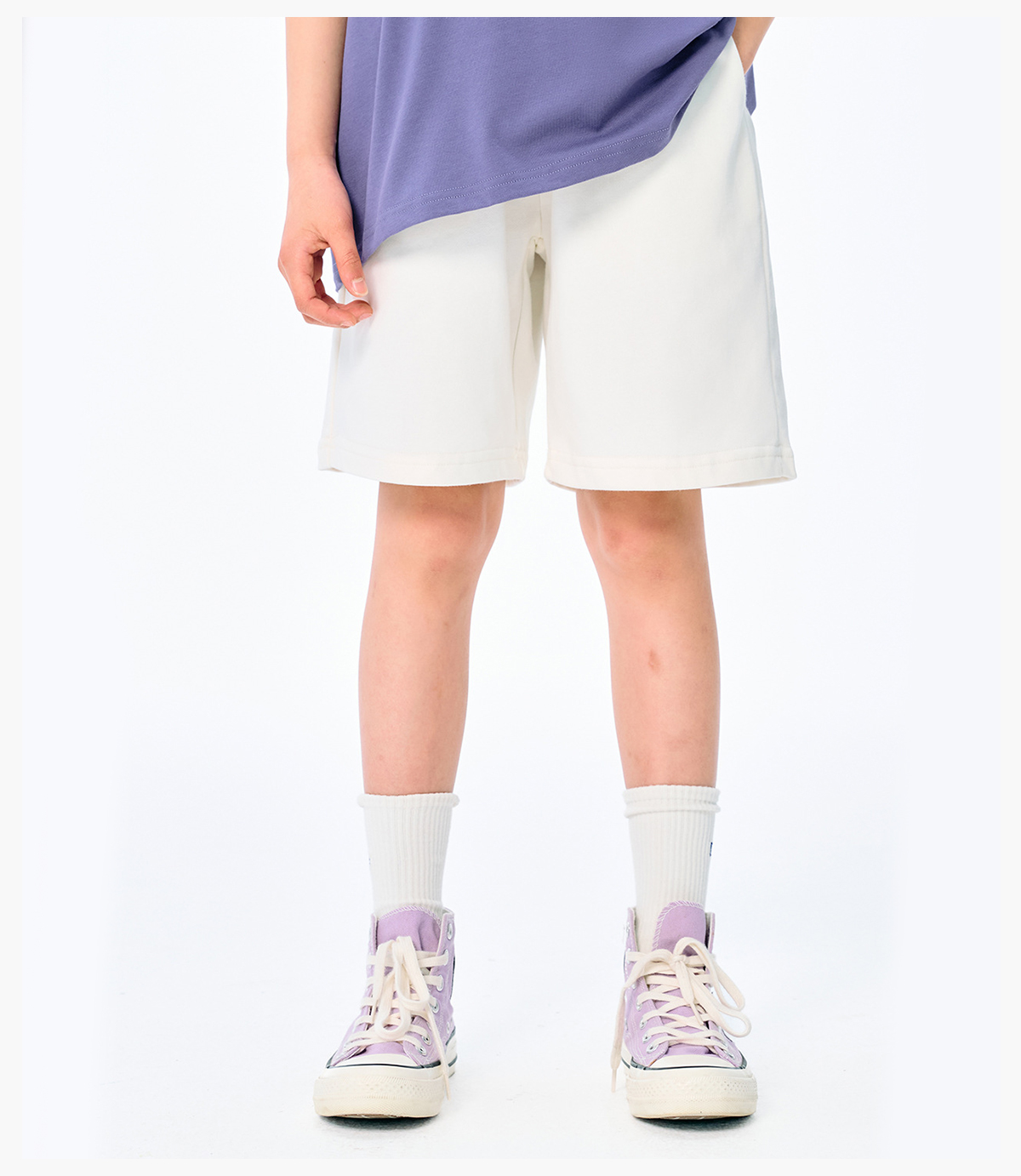 #G919C Kids‘ 250 GSM French Terry Sport Shorts 24