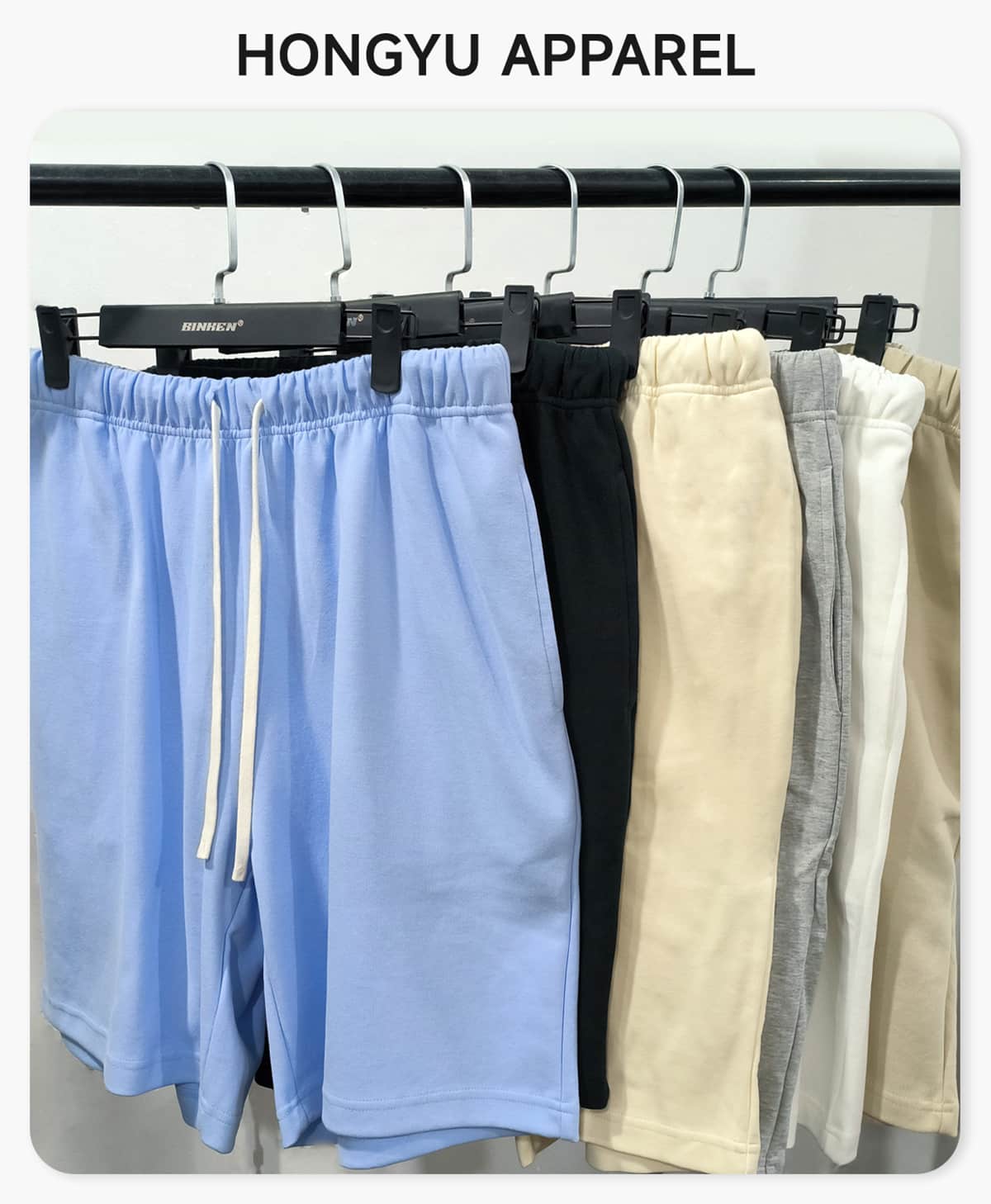 #2518 Lightweight Fleece 290 GSM Soft Shorts 4