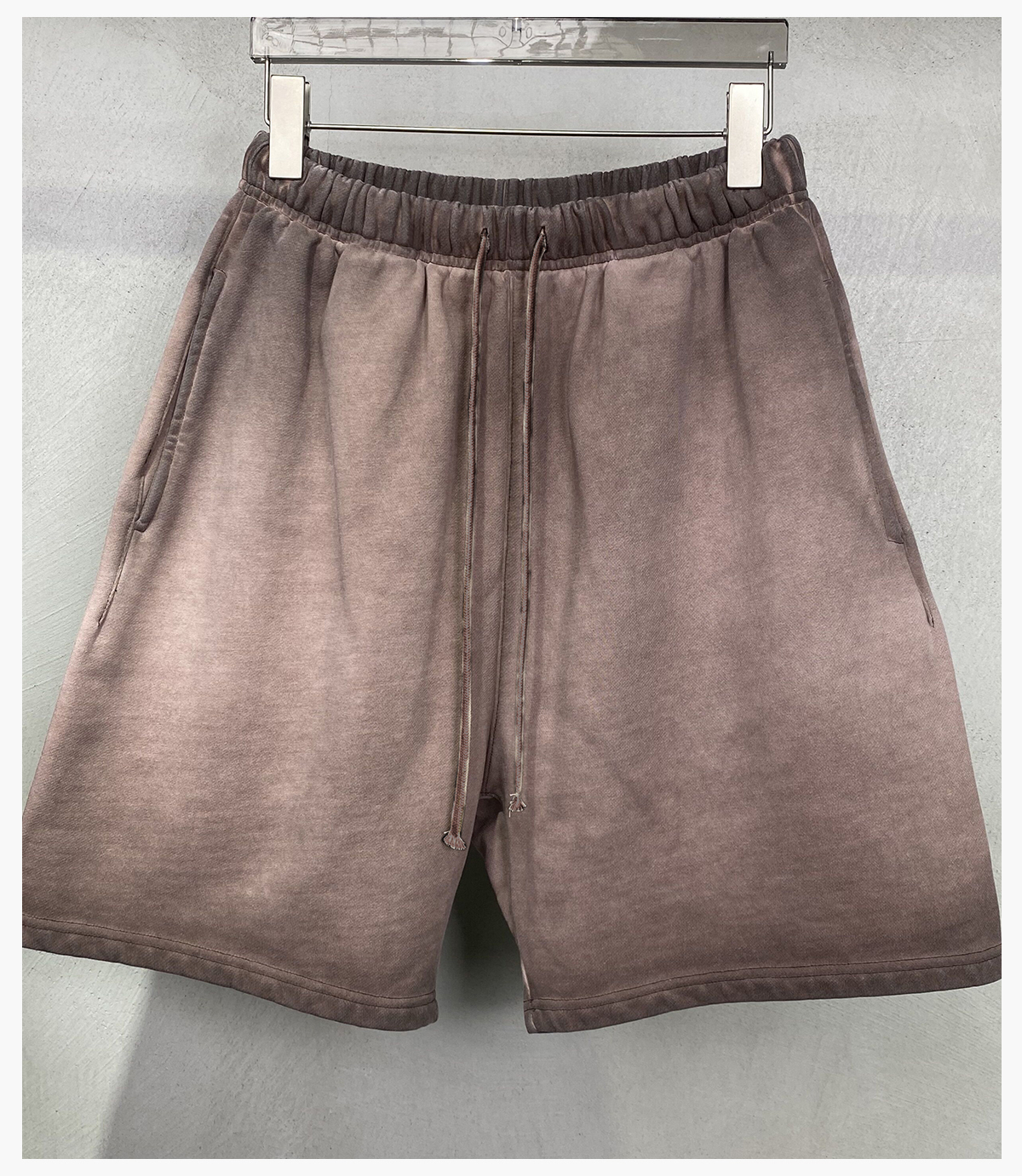 #32022 Heavy 320g 100% Cotton Terry Gradient Washed Shorts 22