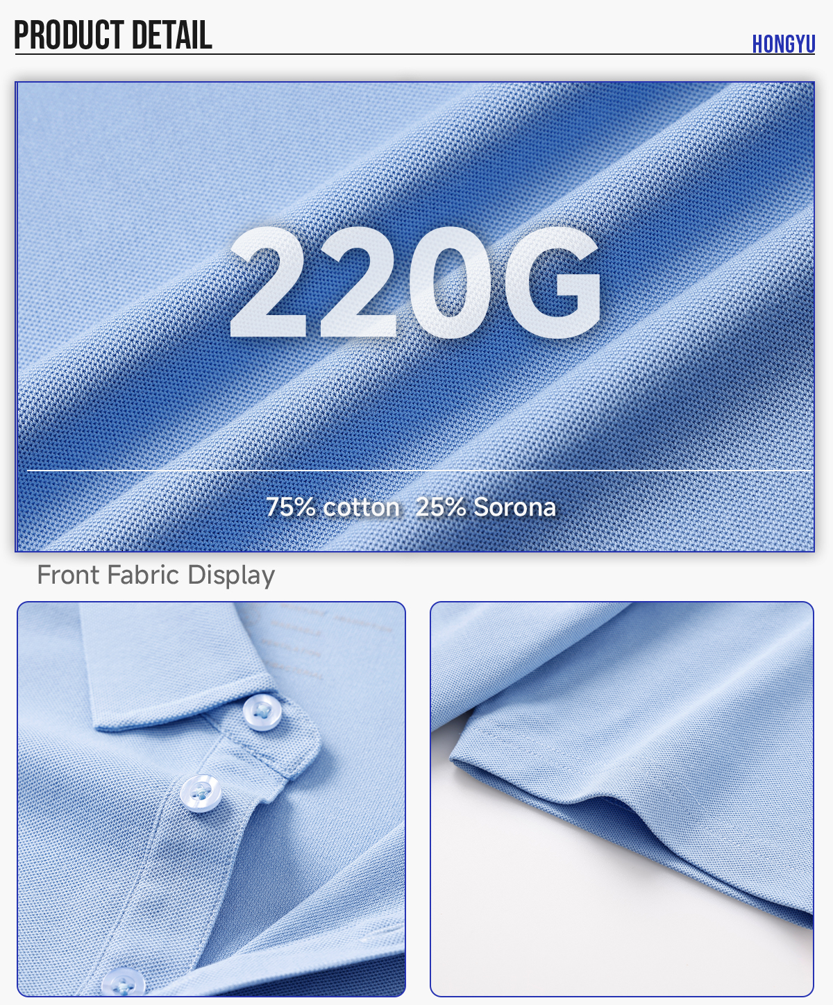 #S3604 Sorona Cooling Quick-Dry 40s 220GSM Polo Shirt 12