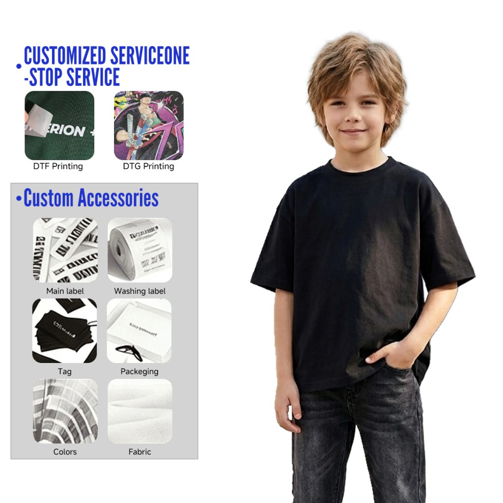 #353 Breathable Quick-Dry Cotton 305G Kid’s Oversized T-Shirt