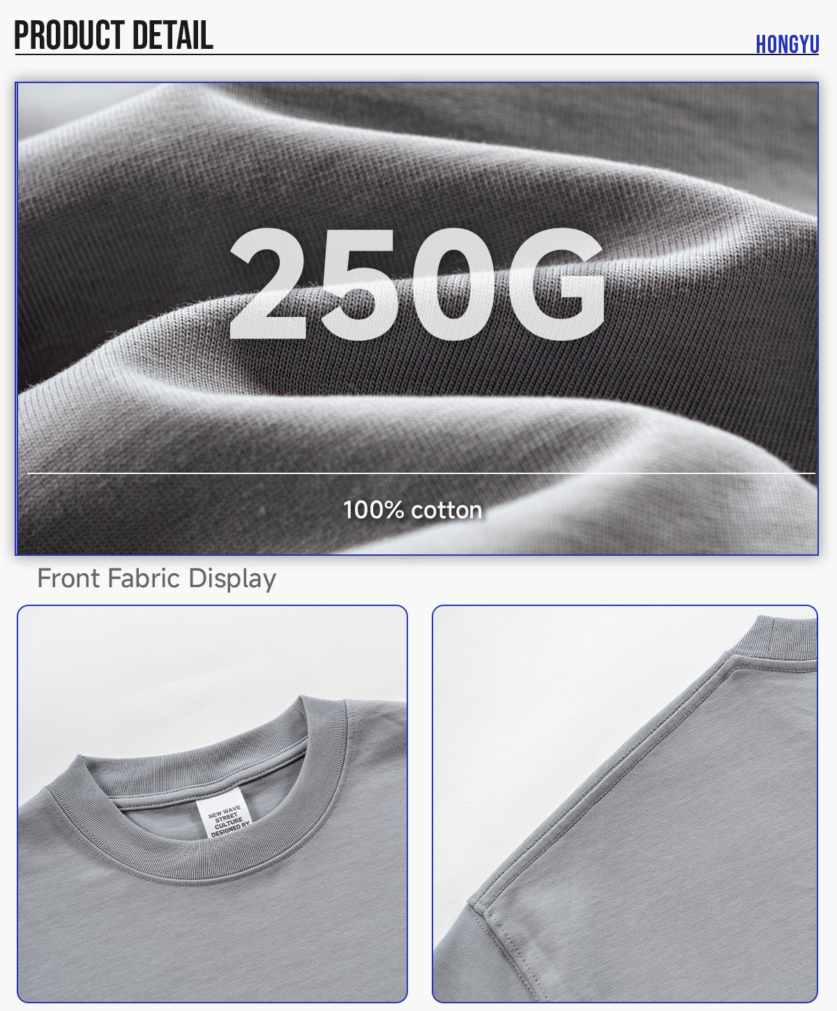#U-D62 Cotton 250gsm Oversized Boxy Fit T-Shirt 13