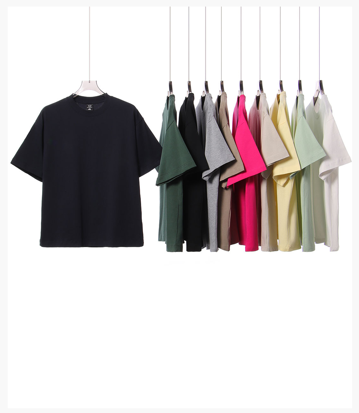 #U-D62 Cotton 250gsm Oversized Boxy Fit T-Shirt 19