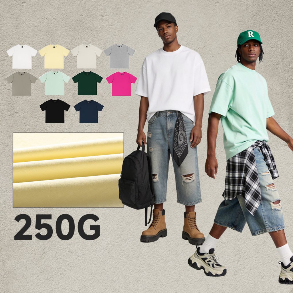 #U-D62 Cotton 250gsm Oversized Boxy Fit T-Shirt