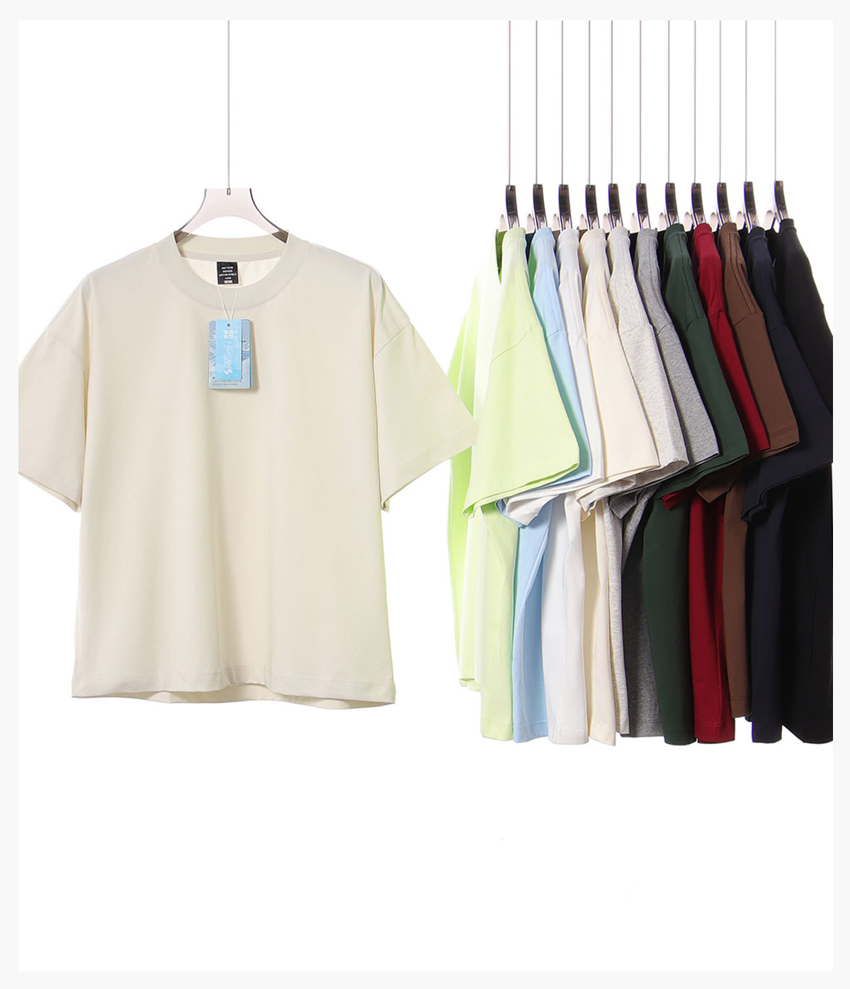 #U-D882 Sorona Cooling Quick-Dry 240G Boxy Fit T-Shirt 21