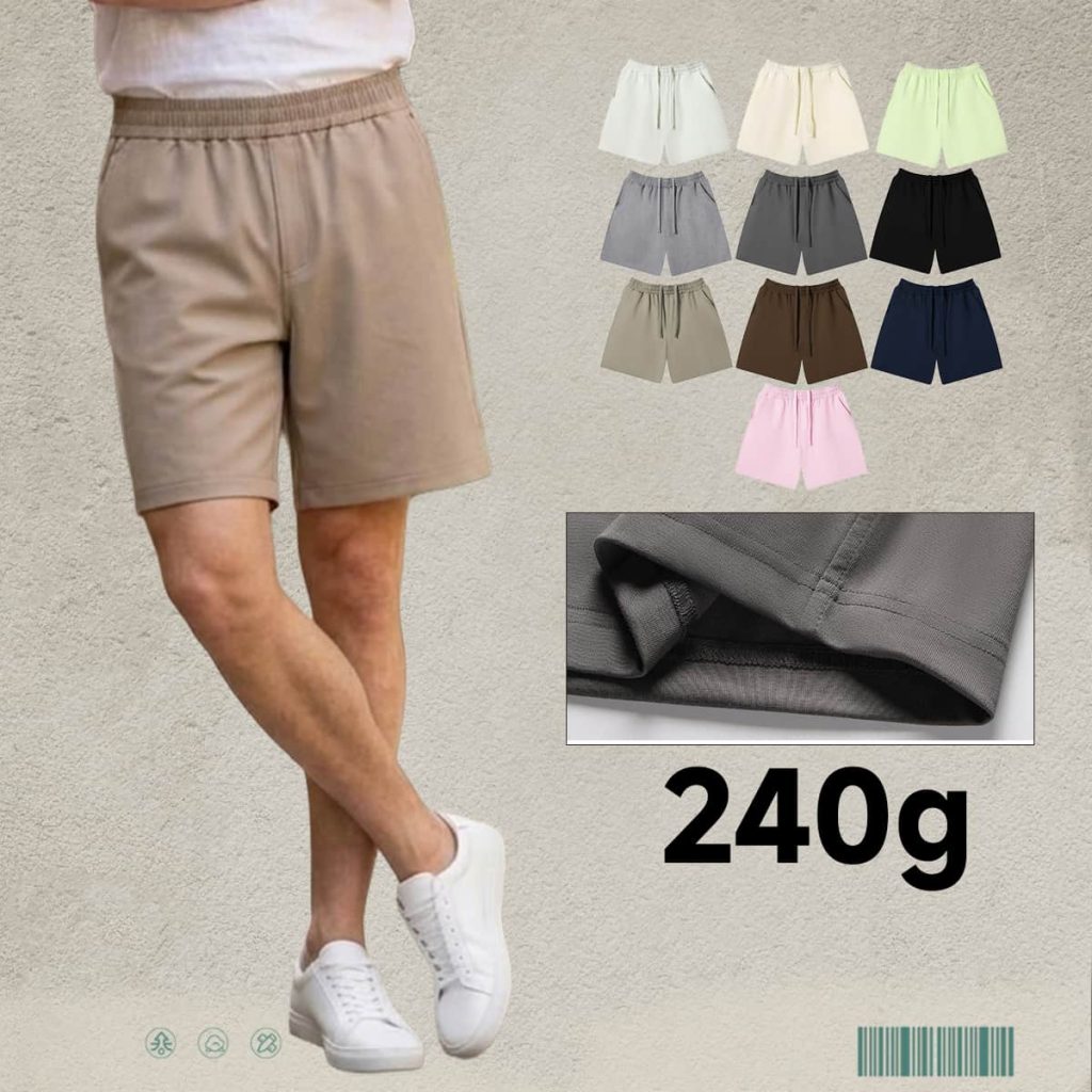 #U-D885 Sorona Terry Cooling Quick-Dry Sun Shorts