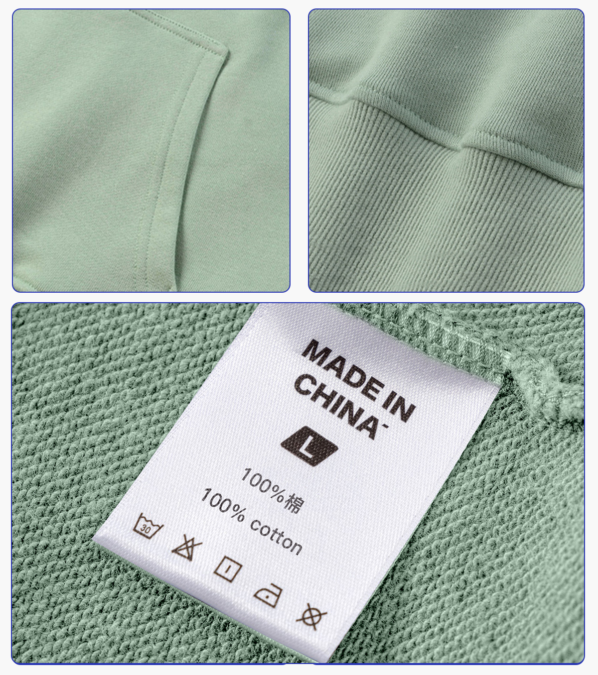 #DM-350G Oversized 100%Cotton Terry Hoodie With Pocket 14
