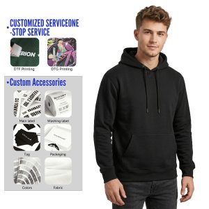 #DM-350G Oversized 100%Cotton Terry Hoodie With Pocket