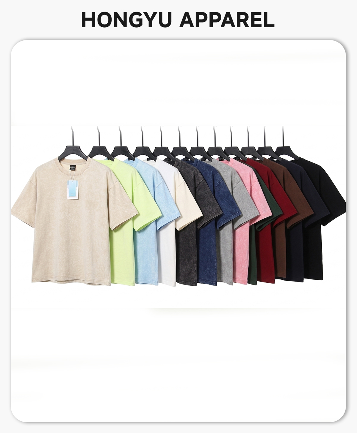 #DX-25 Oversized Cotton 275G Wash Boxy Fit T-Shirt 5