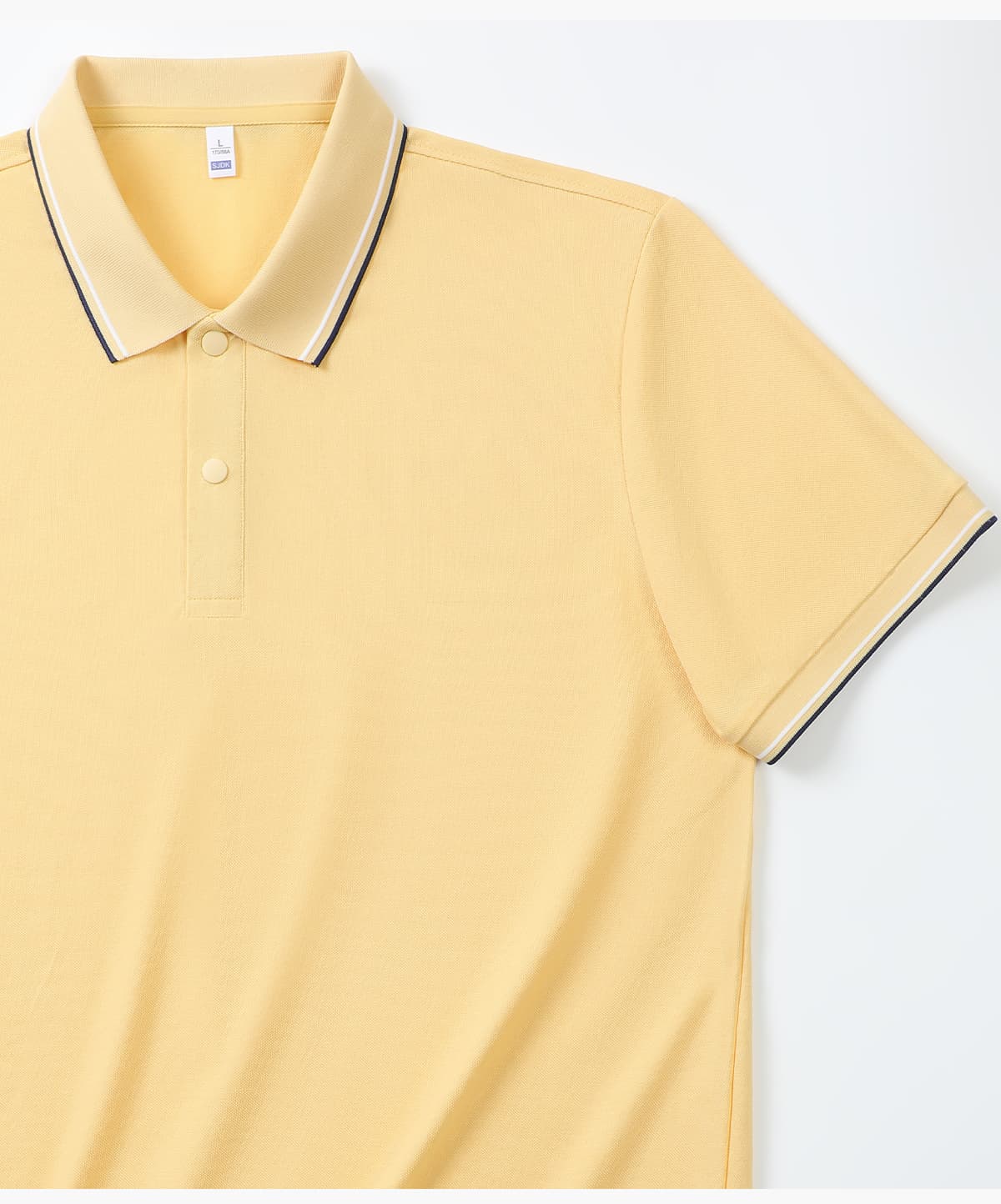 #S8602 Cotton-Covered Spandex 200GSM Contrast Collar Polo Shirt 26