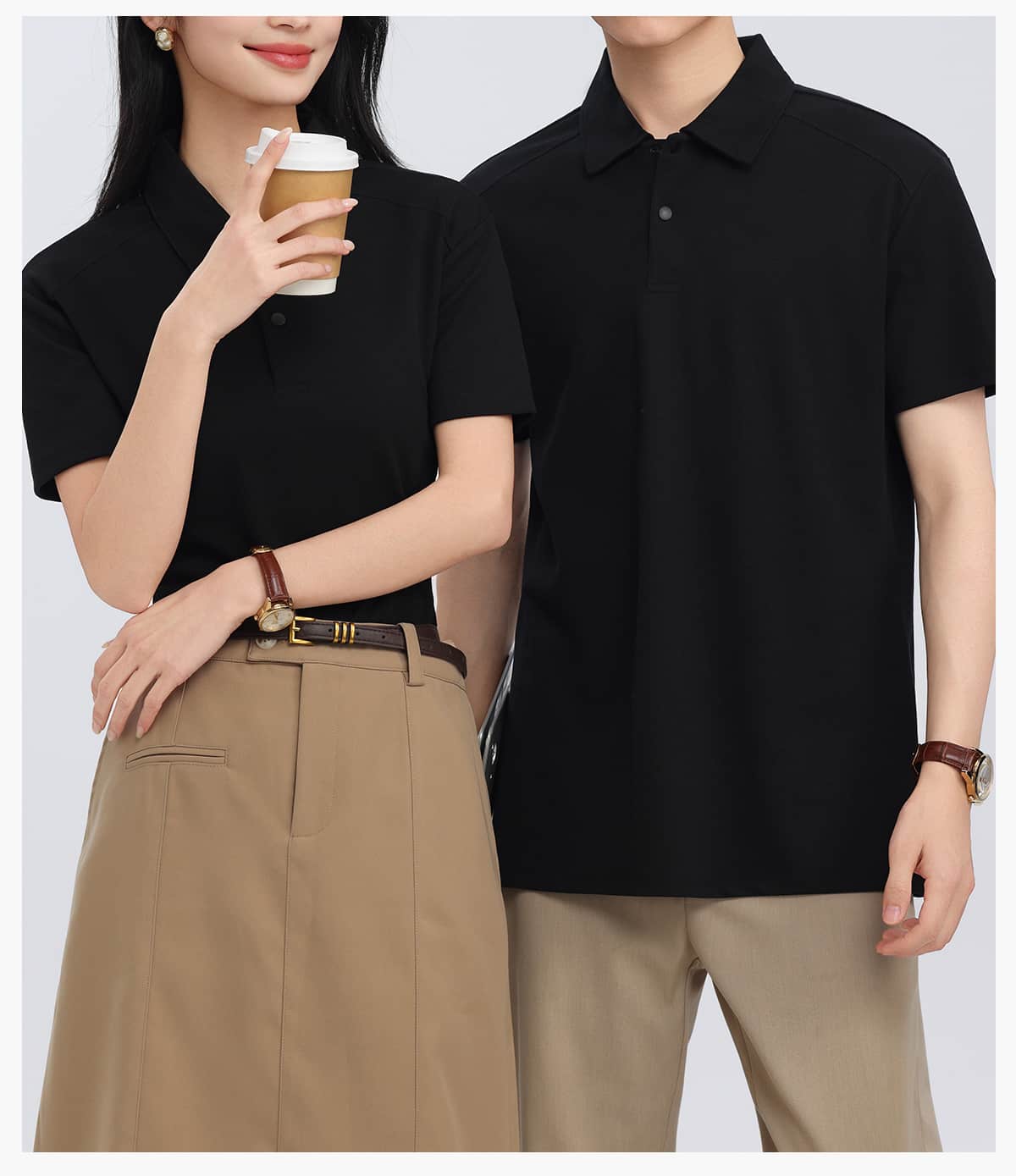#S8902 Lyocell 40s 220GSM Soild Golf Shirt 24