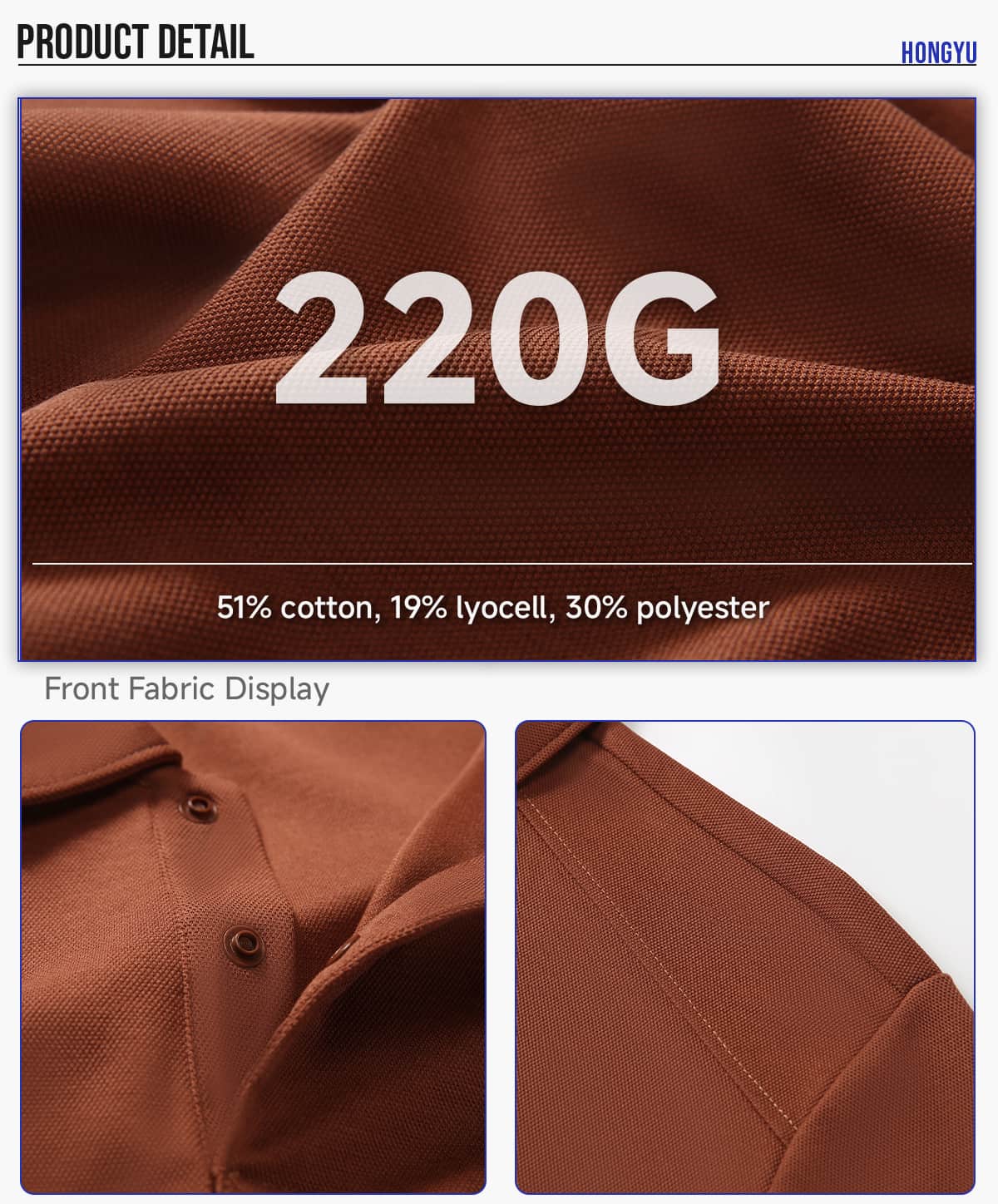 #S8902 Lyocell 40s 220GSM Soild Golf Shirt 12