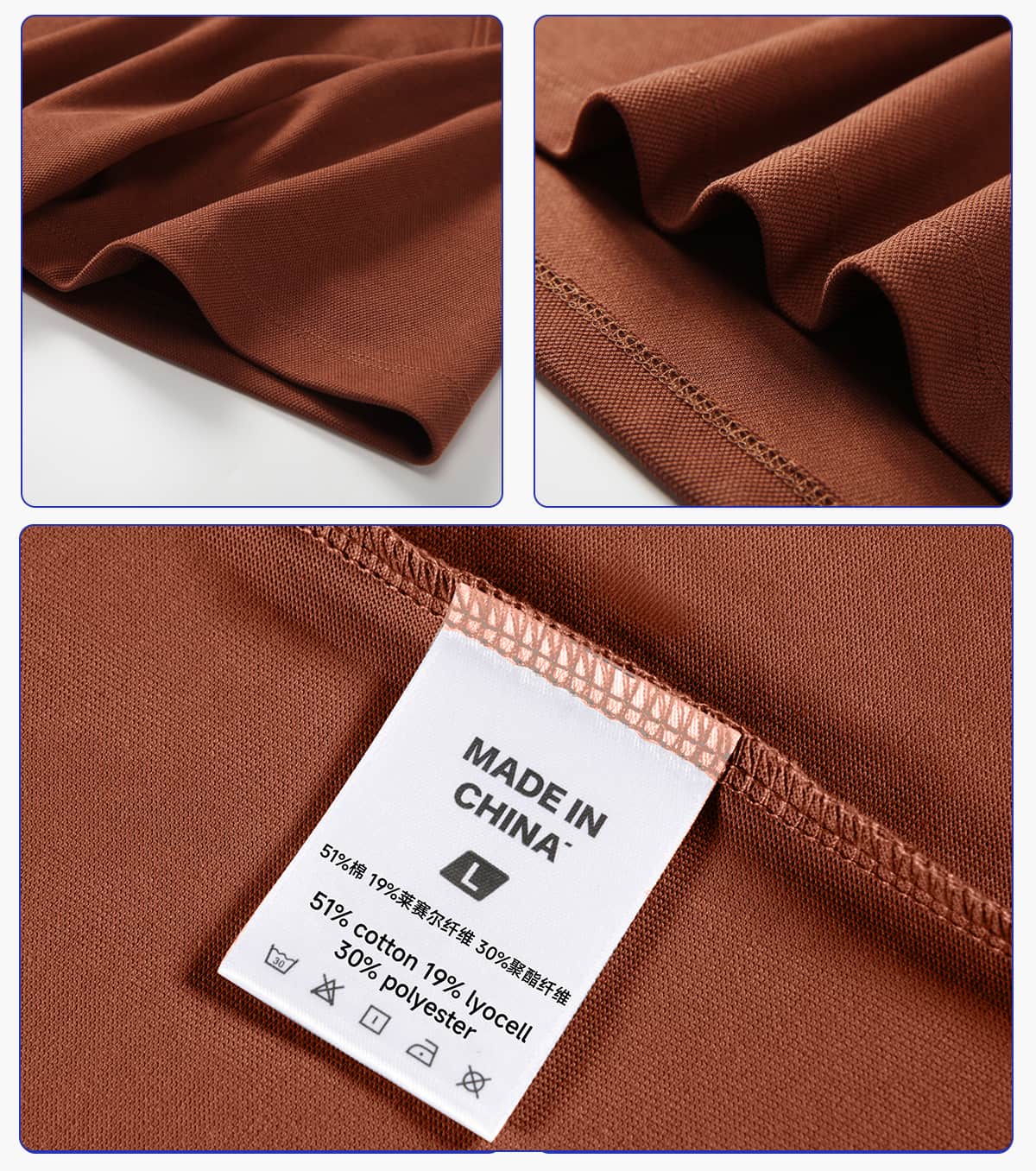 #S8902 Lyocell 40s 220GSM Soild Golf Shirt 14