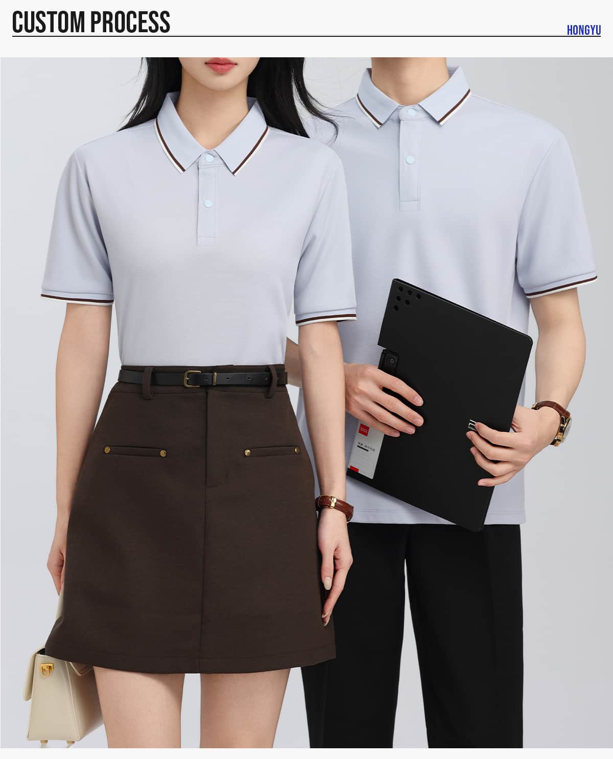 #S8903 Lyocell 40s 220GSM Contrast Collar Polo Shirt 20