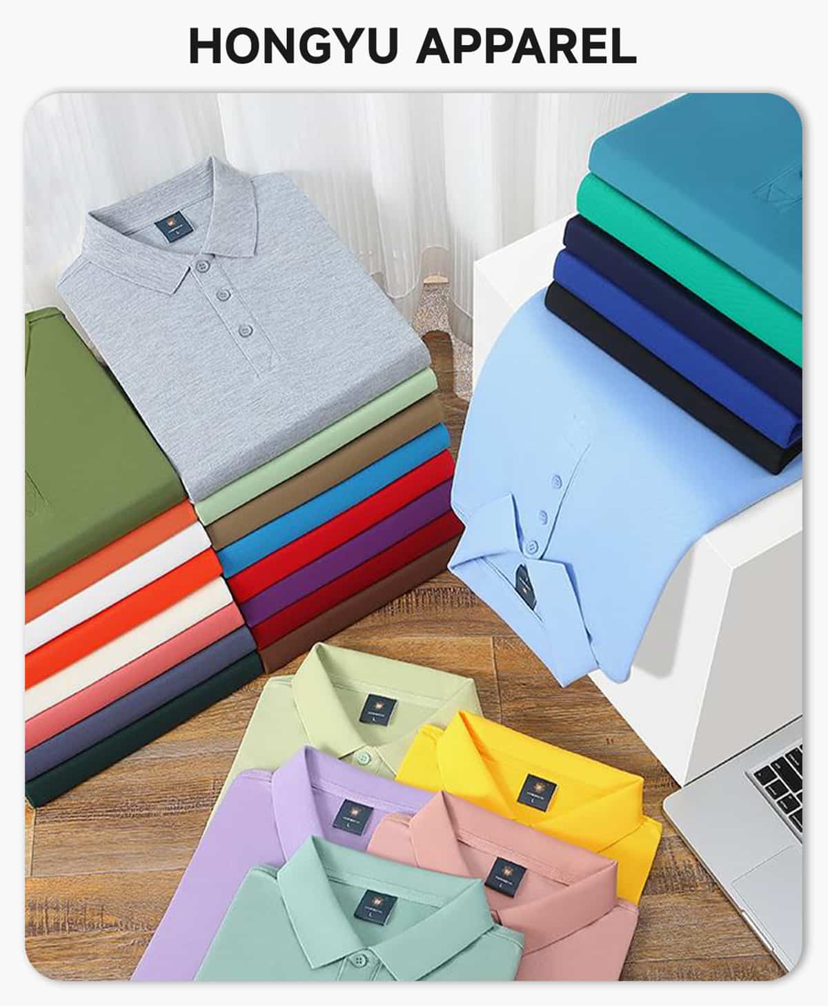 #S920 Quick-Dry 100% Polyester Side-Slit Polo Shirt 4