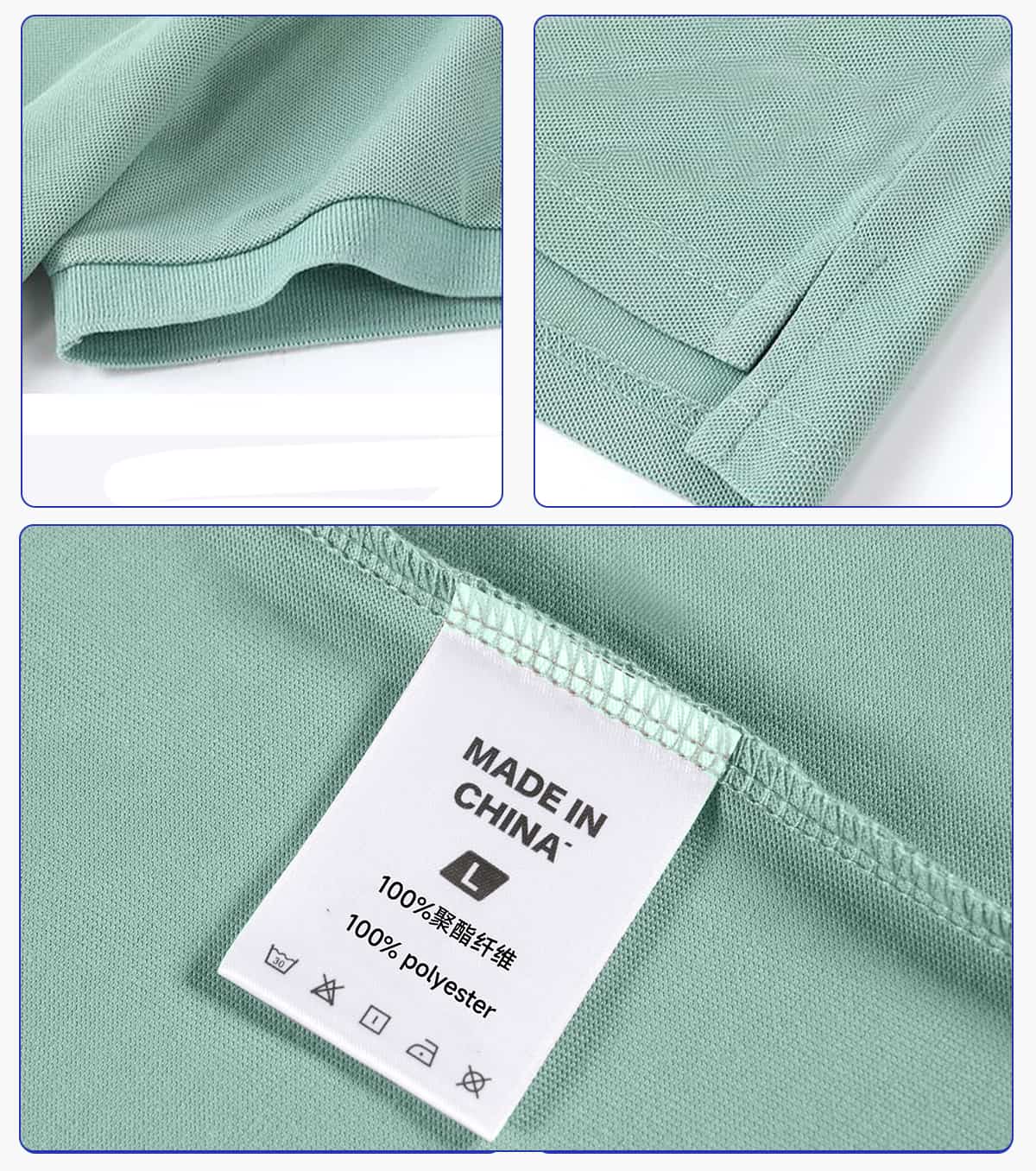#S920 Quick-Dry 100% Polyester Side-Slit Polo Shirt 16