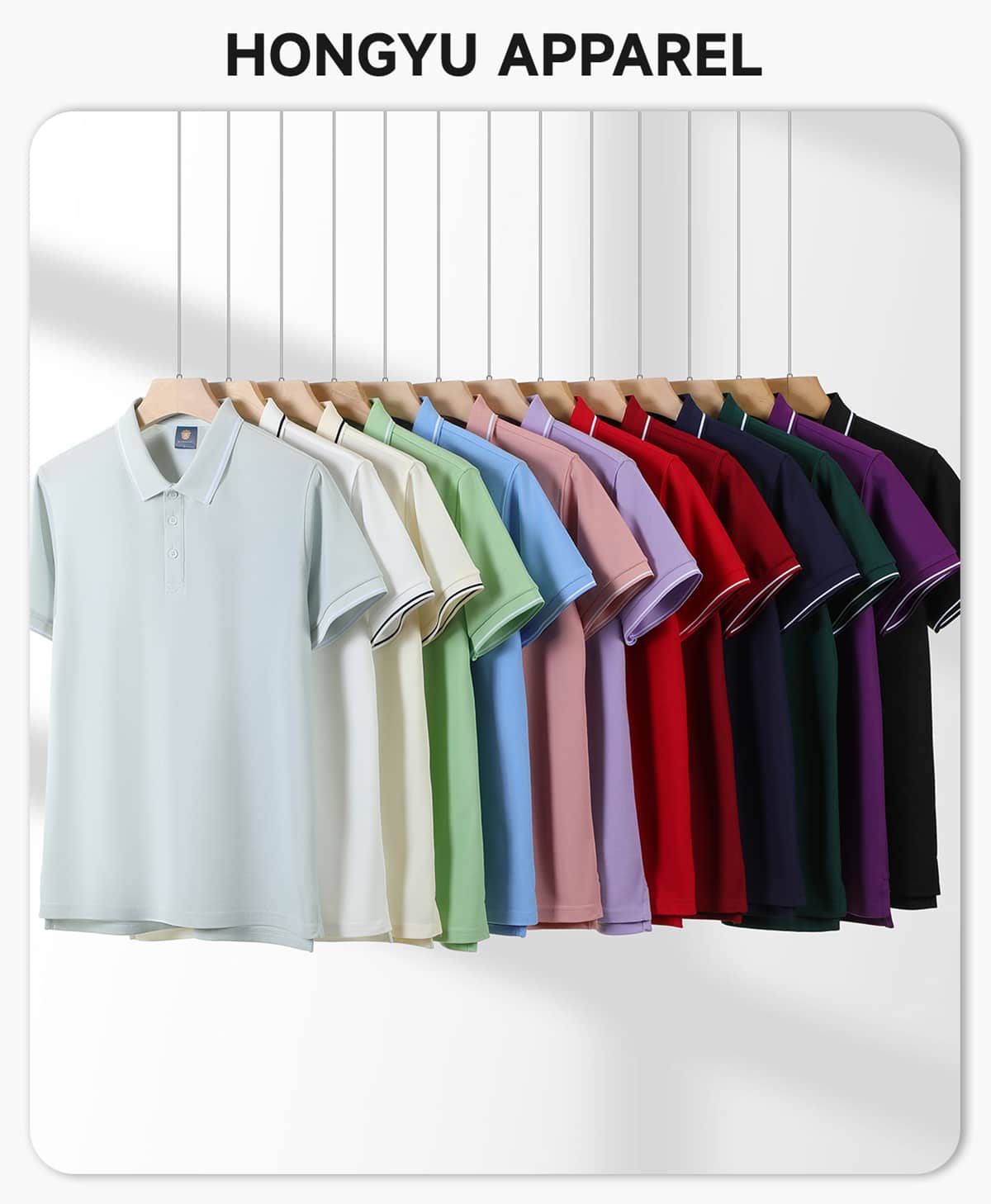 #S9201 Polyester 220GSM Contrast Collar Polo Shirt 4