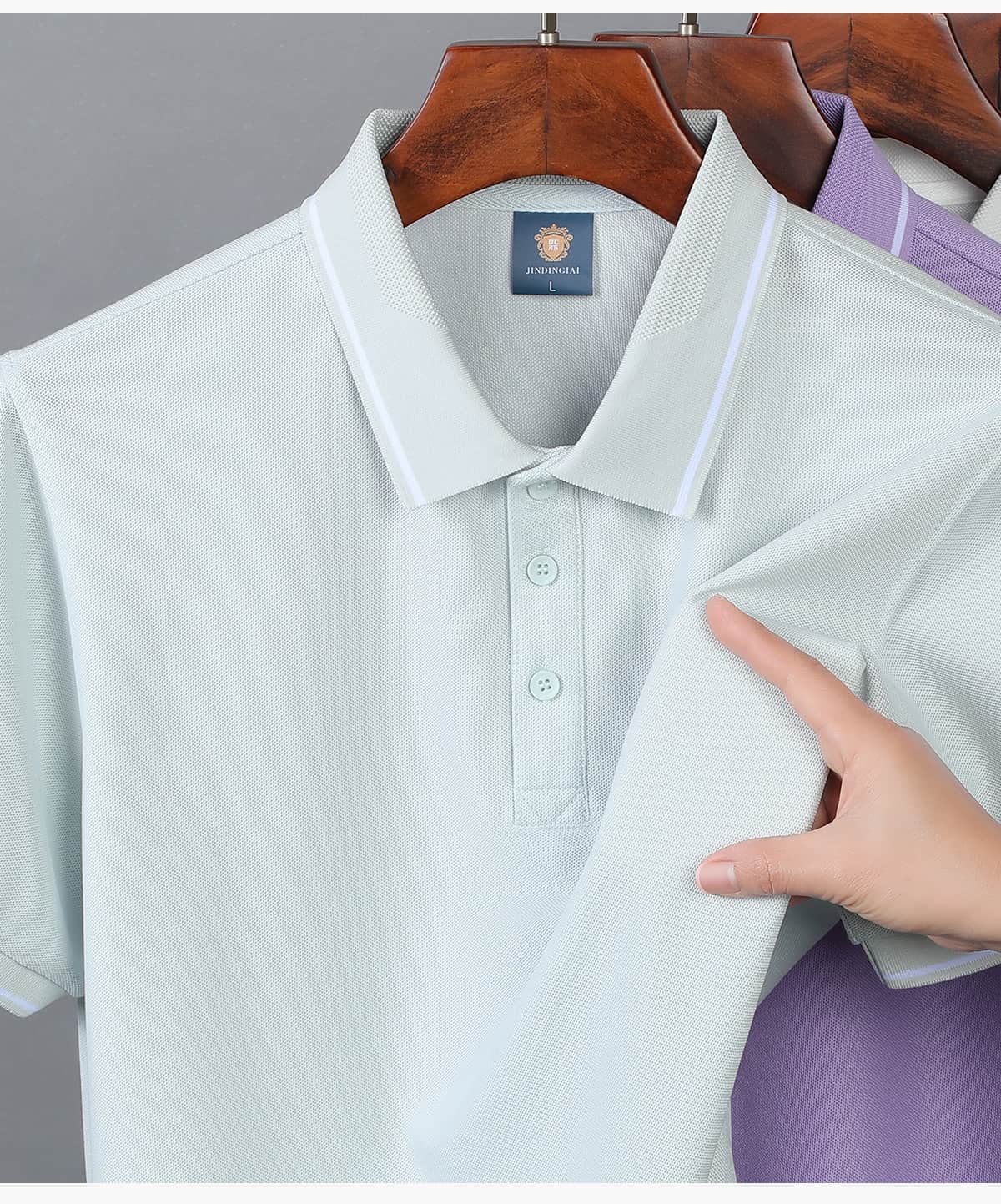 #S9201 Polyester 220GSM Contrast Collar Polo Shirt 28