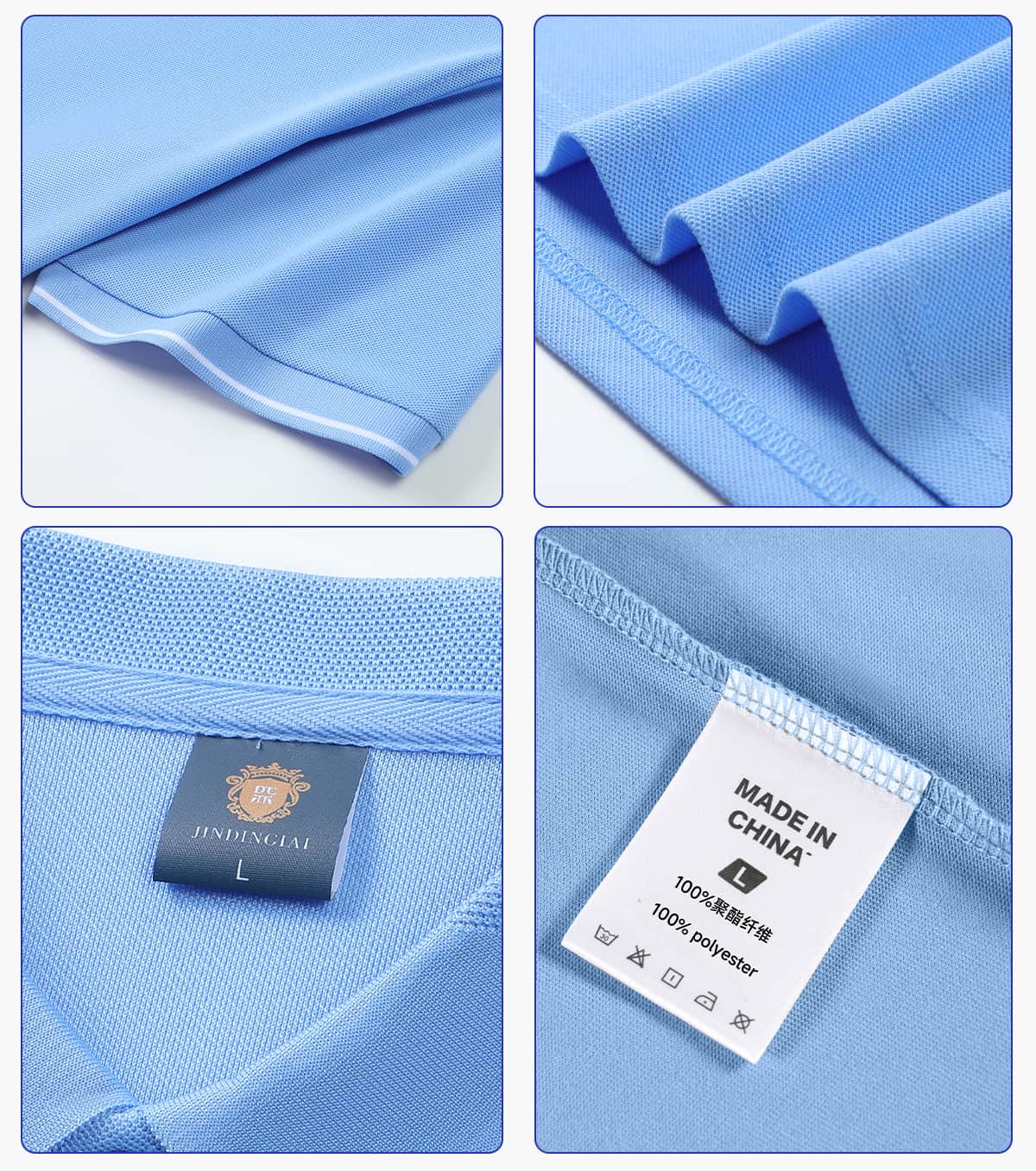 #S9201 Polyester 220GSM Contrast Collar Polo Shirt 16