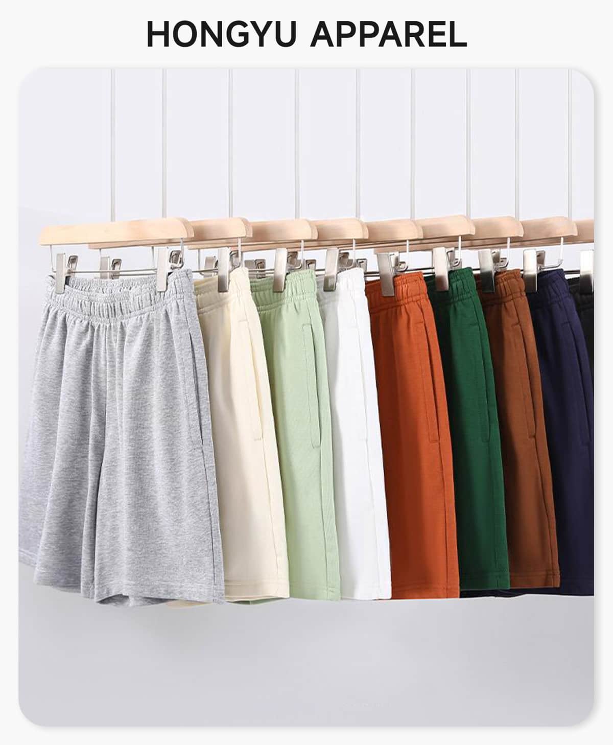 #U-U2525 Lightweight Terry 280GSM Breathable Shorts 4