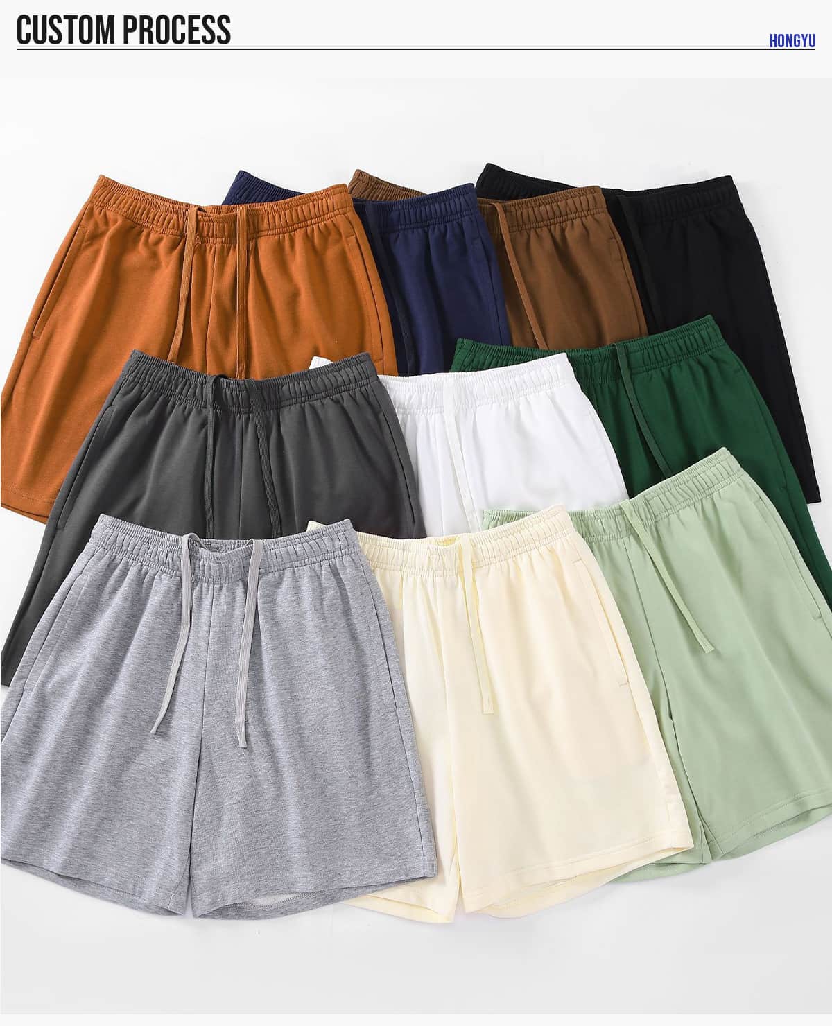#U-U2525 Lightweight Terry 280GSM Breathable Shorts 18