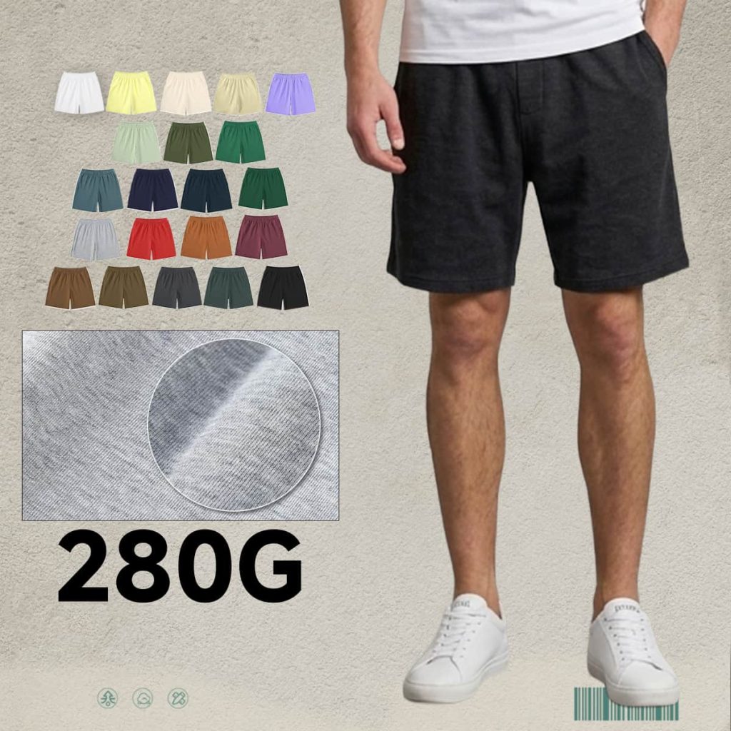#U-U2525 Lightweight Terry 280GSM Breathable Shorts