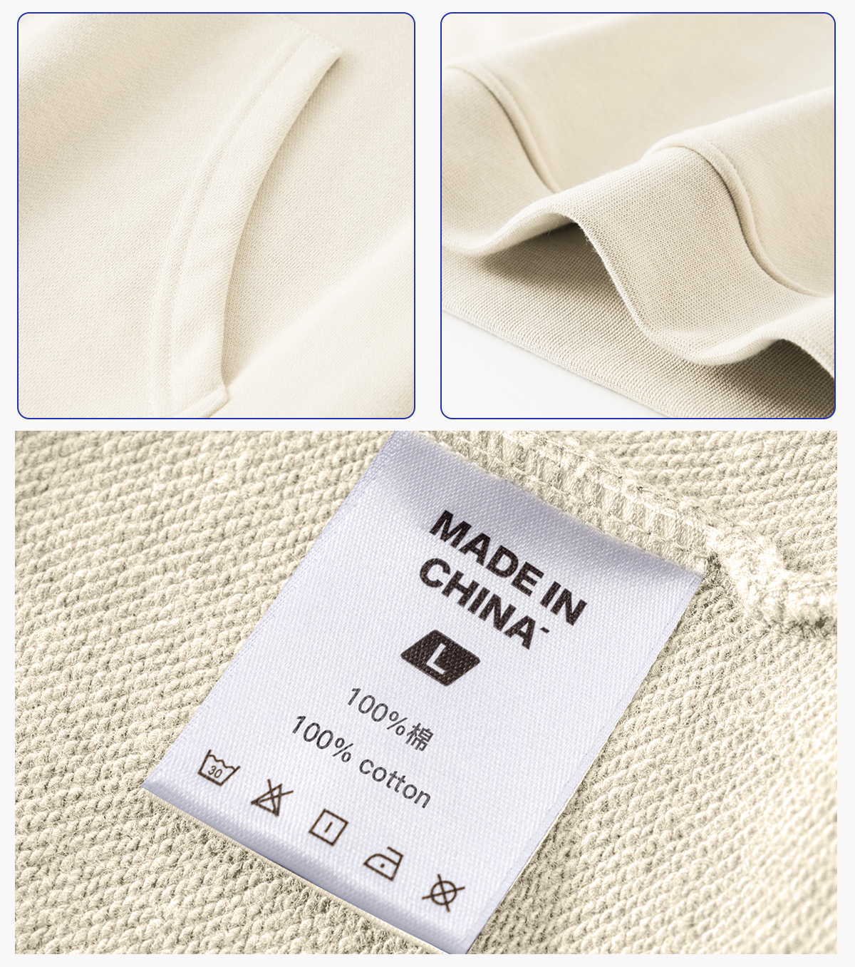 #WM-460G Heavy 100%Cotton Terry Oversized Hoodie 14