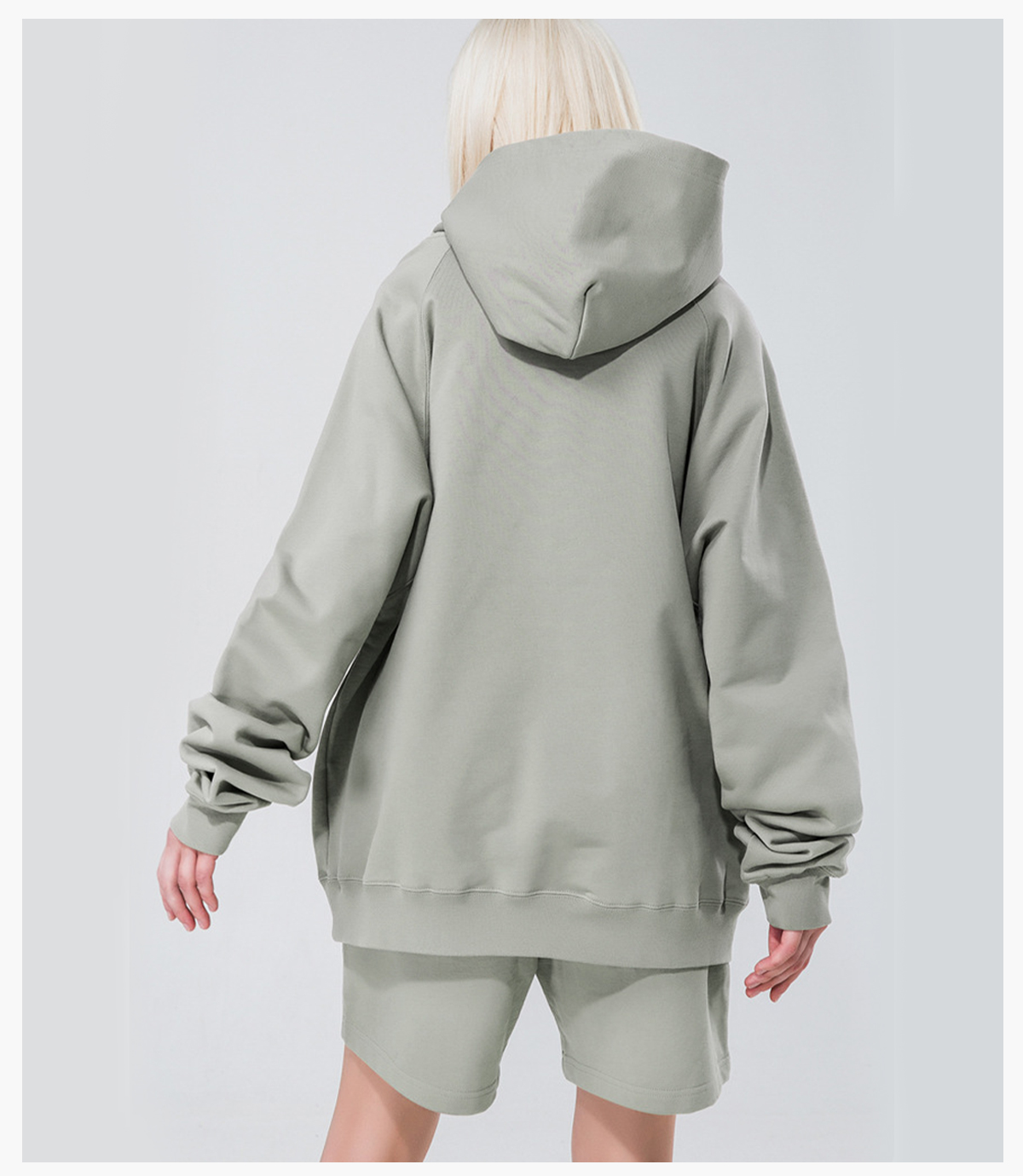 #WM-460G Heavy 100%Cotton Terry Oversized Hoodie 18