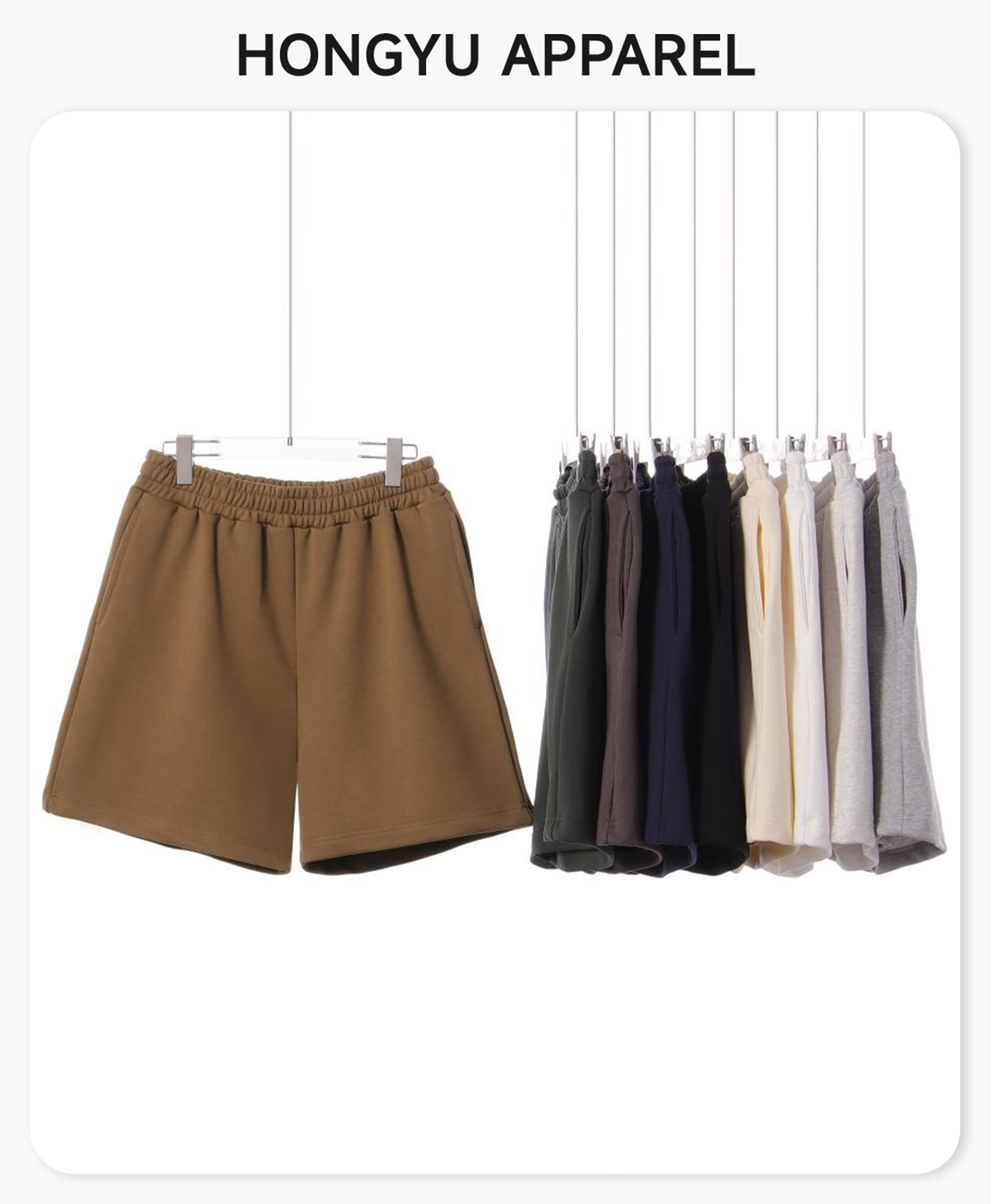 #U-U69 Heavy Terry 420GSM Breathable Shorts 4