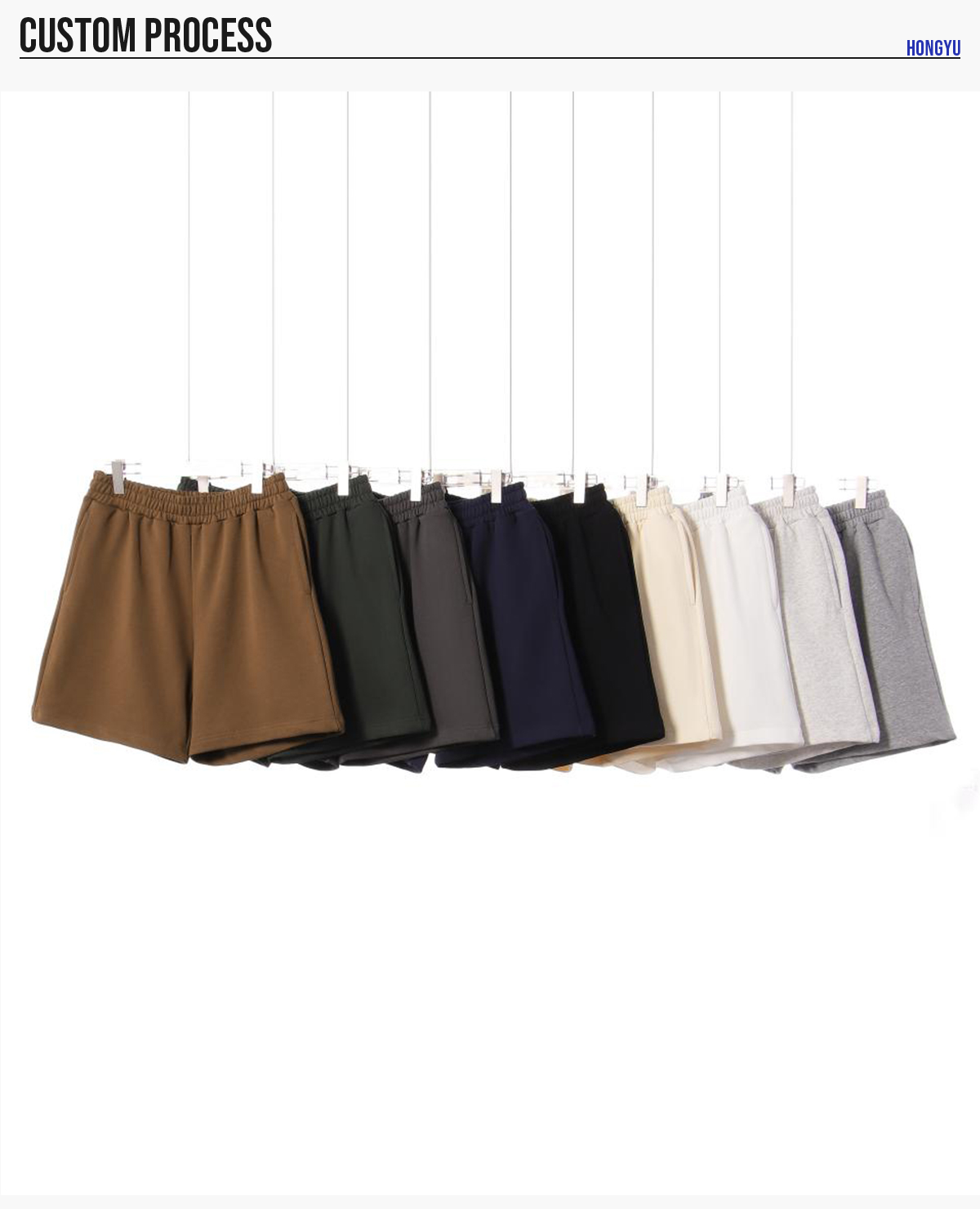#U-U69 Heavy Terry 420GSM Breathable Shorts 16