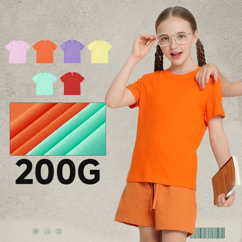 #BT200001 Kids’ Basic 200Gsm Cotton T-Shirt