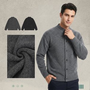 #2002 Vintage Wool Oversized Heavy Knit Sweater Jacket