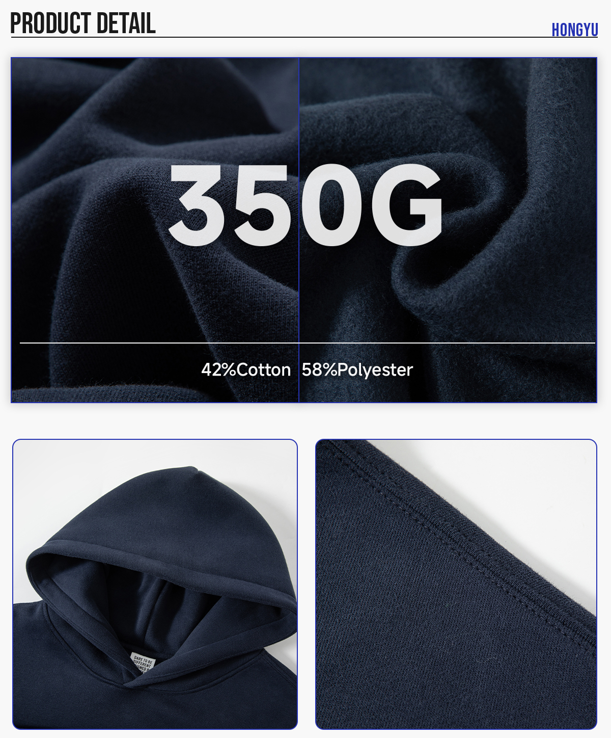 #2701 Fleece 350Gsm Oversized Boxy Fit Crop Hoodie 12