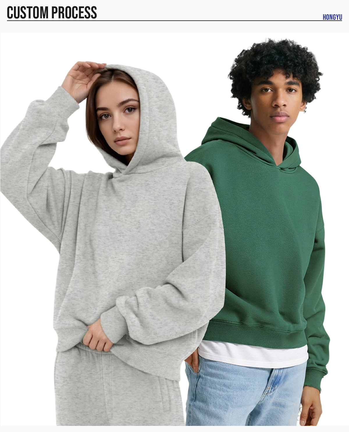 #2701 Fleece 350Gsm Oversized Boxy Fit Crop Hoodie 18