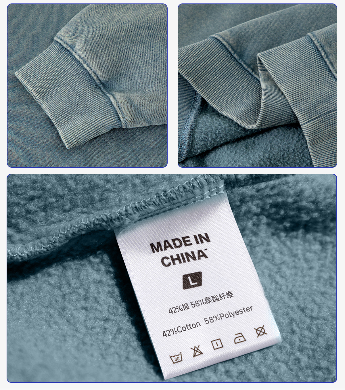 #2802 Acid Wash Fleece 350Gsm Oversized Boxy Fit Hoodie 14