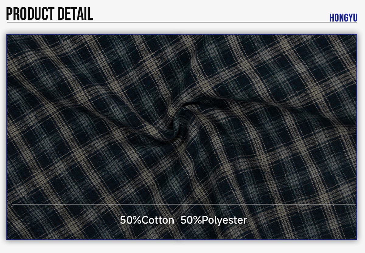 #6158 Plaid 165GSM Short Sleeve Button-Front Shirt 12