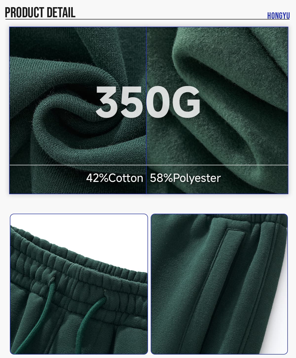 #8821 Heavy 350Gsm Fleece Oversized Jogger 12