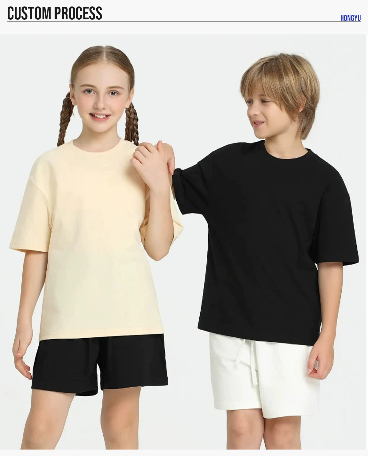 #BT240301 Kids' Oversized 240Gsm Cotton T-Shirt 18