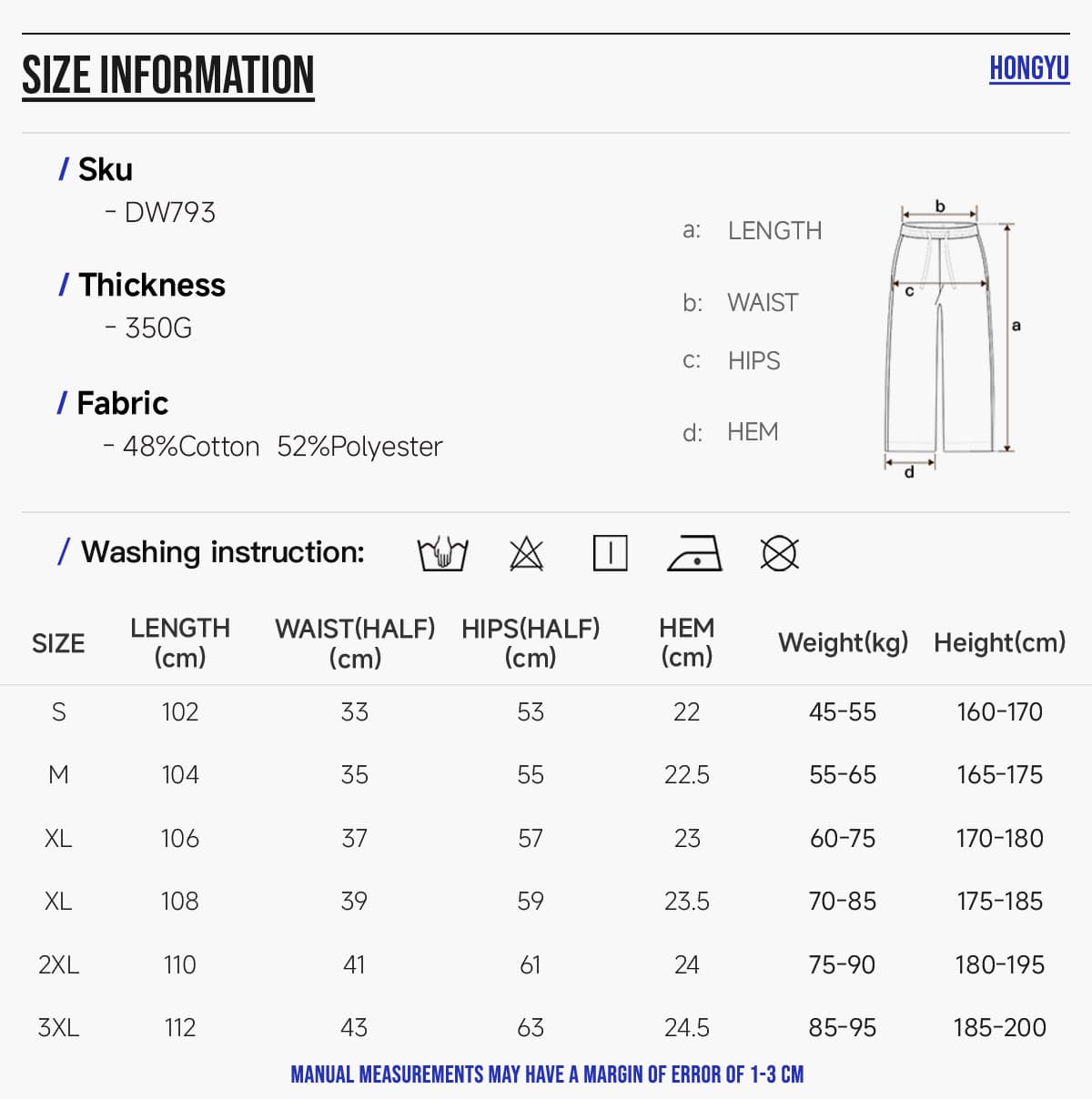 #DW793 Heavy 350Gsm Fleece Oversized Sweatpant 6
