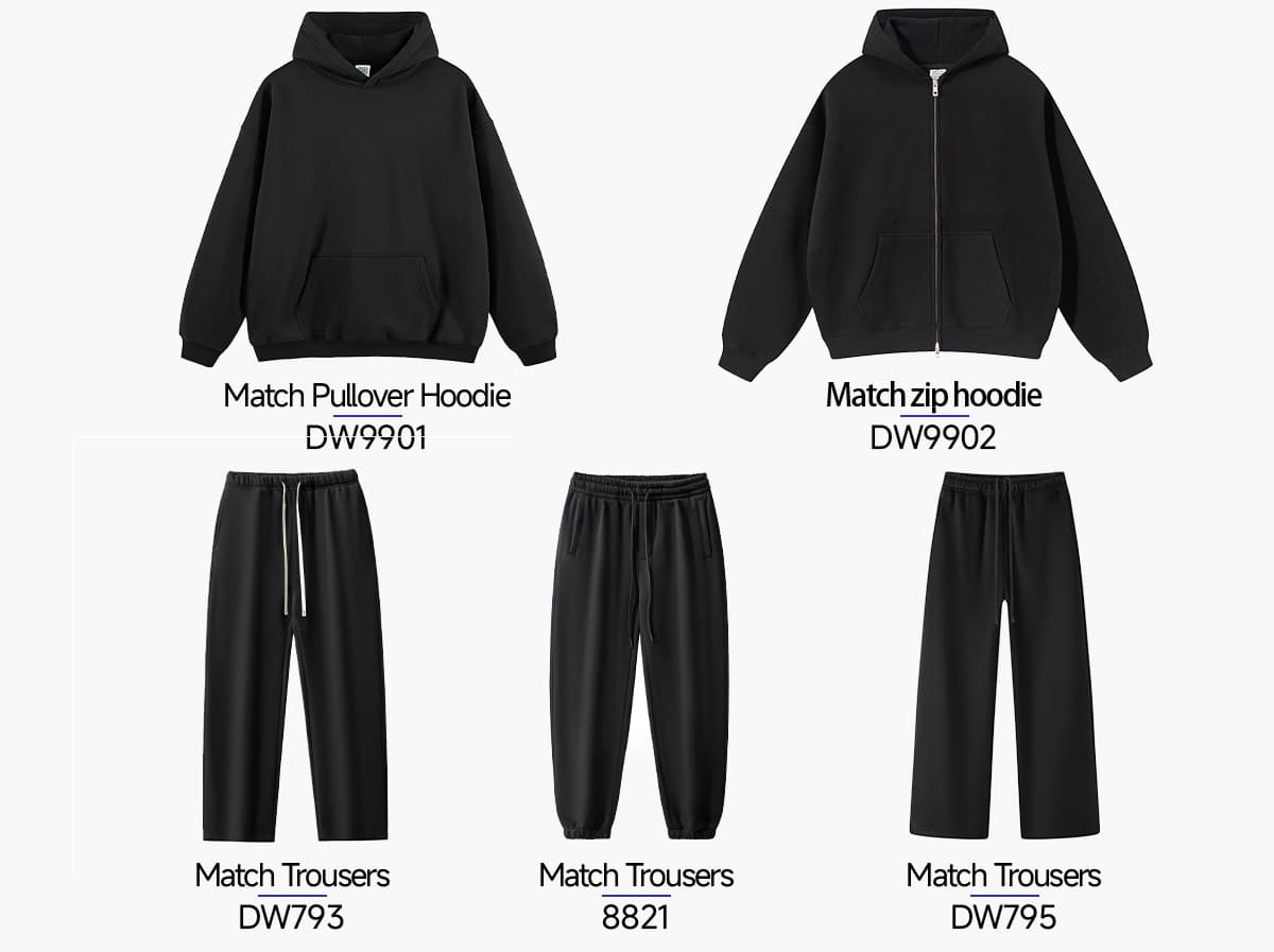 #DW795 Heavy 350Gsm Fleece Oversized Wide-Leg Pants 20