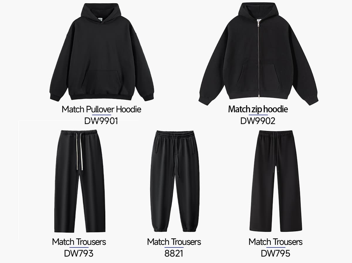 #DW9902 Heavy Fleece 350Gsm Oversized Zip-Up Hoodie 22