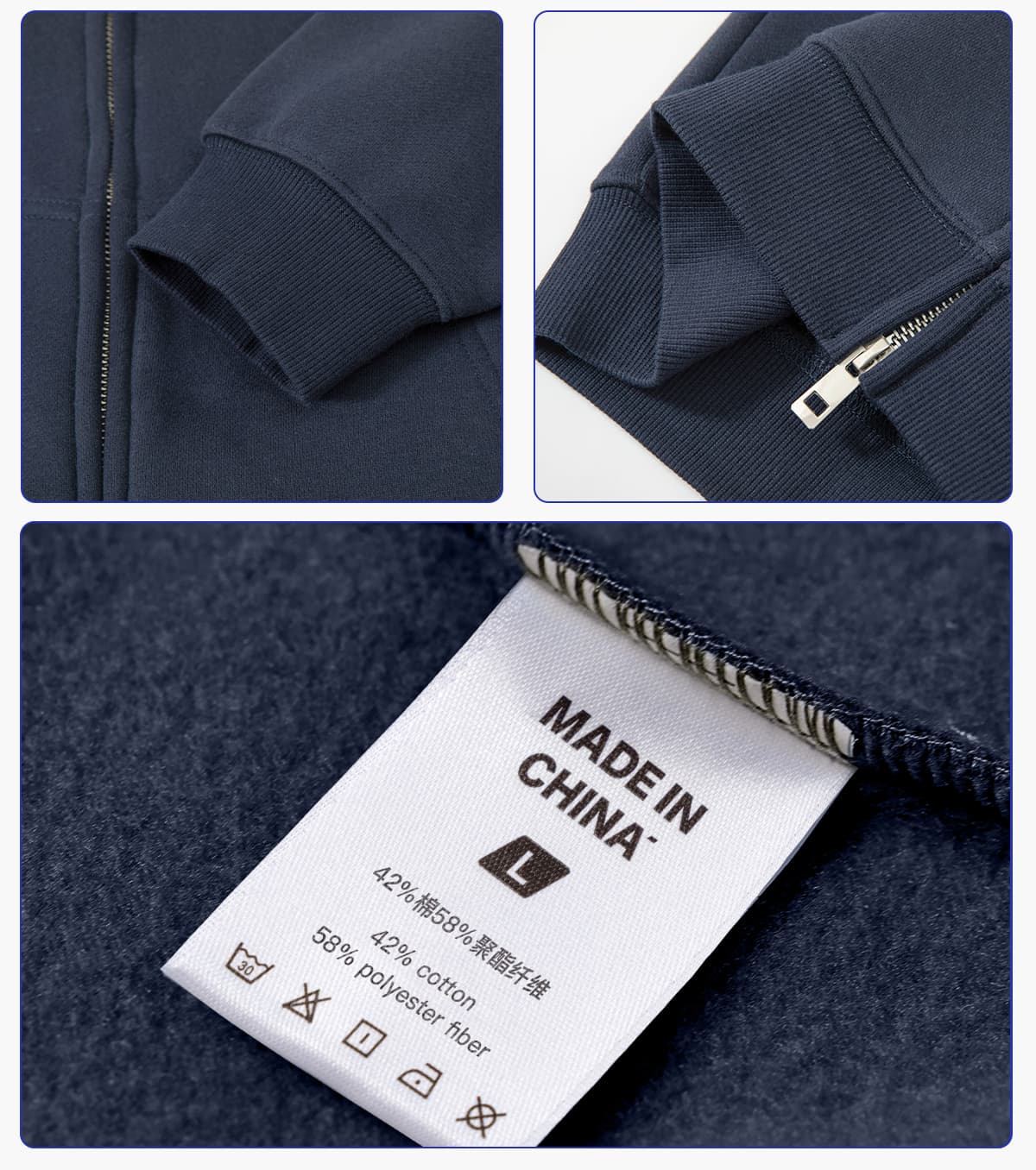#DW9902 Heavy Fleece 350Gsm Oversized Zip-Up Hoodie 16
