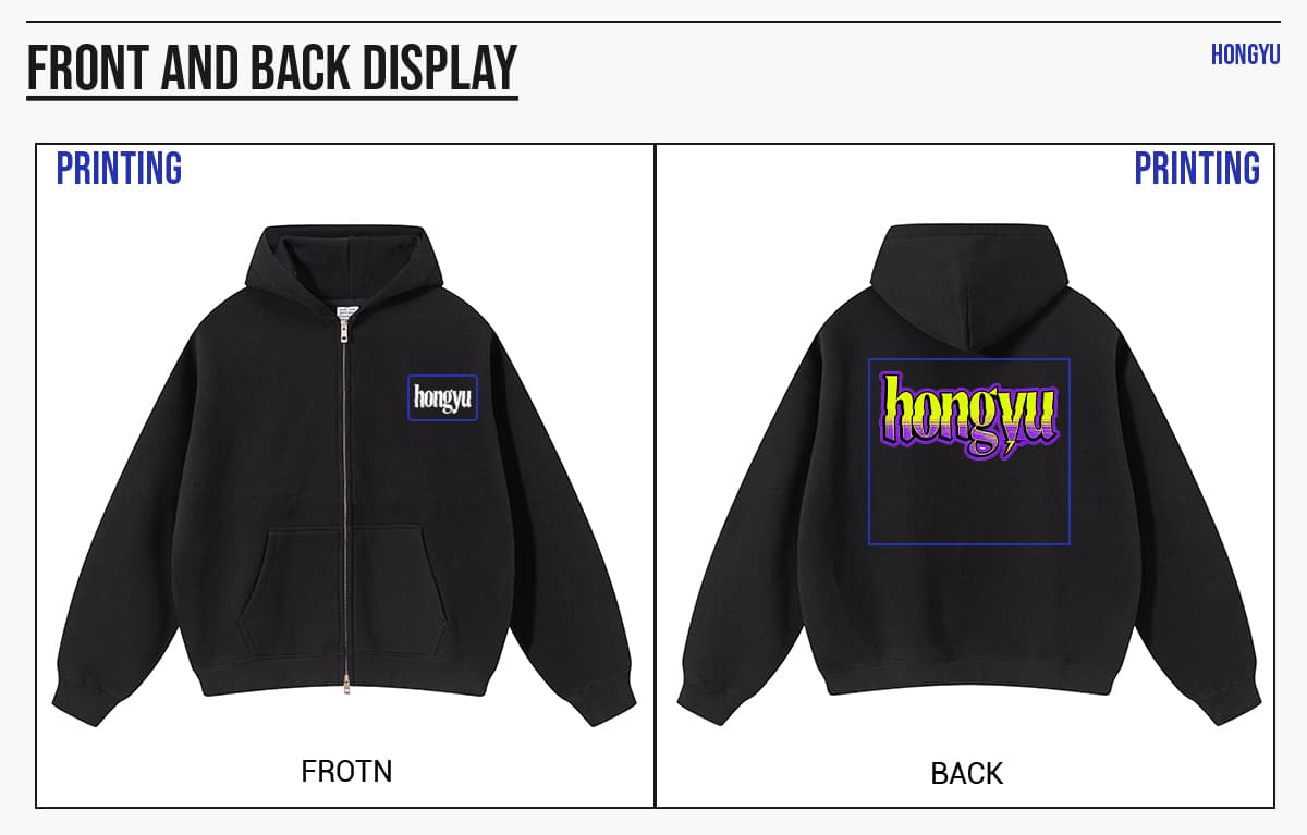 #DW9902 Heavy Fleece 350Gsm Oversized Zip-Up Hoodie 18