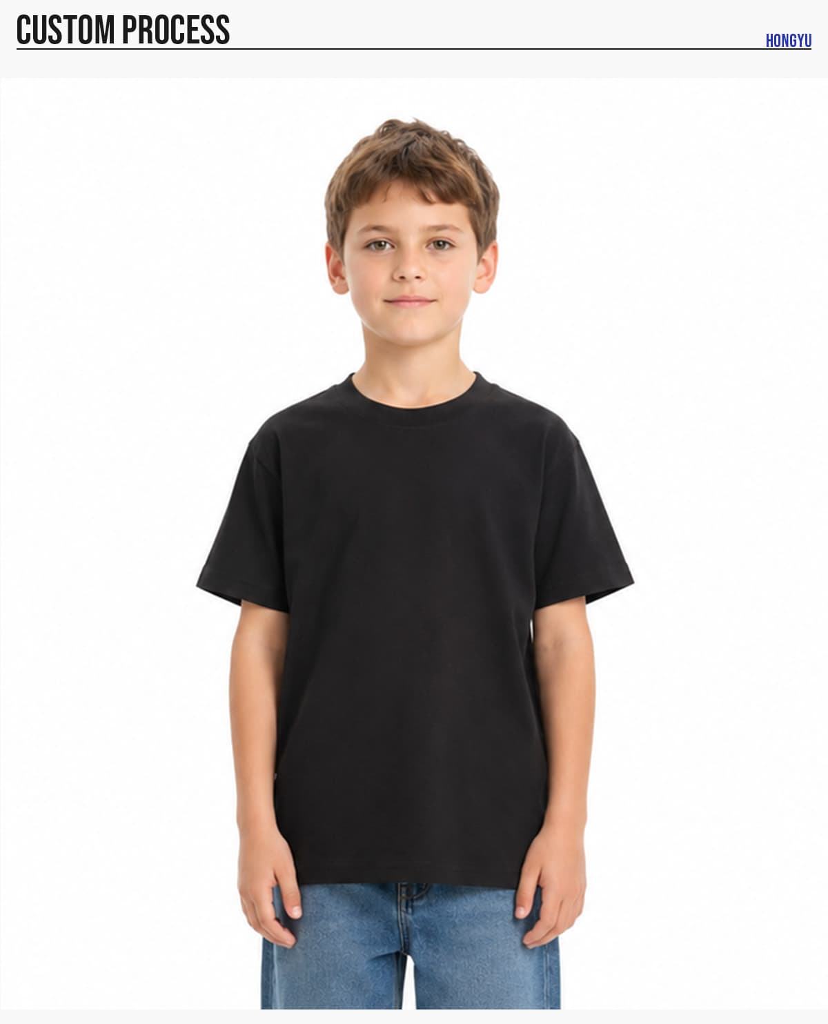 #U-01DT Kids' Basic 230Gsm Cotton T-Shirt 18