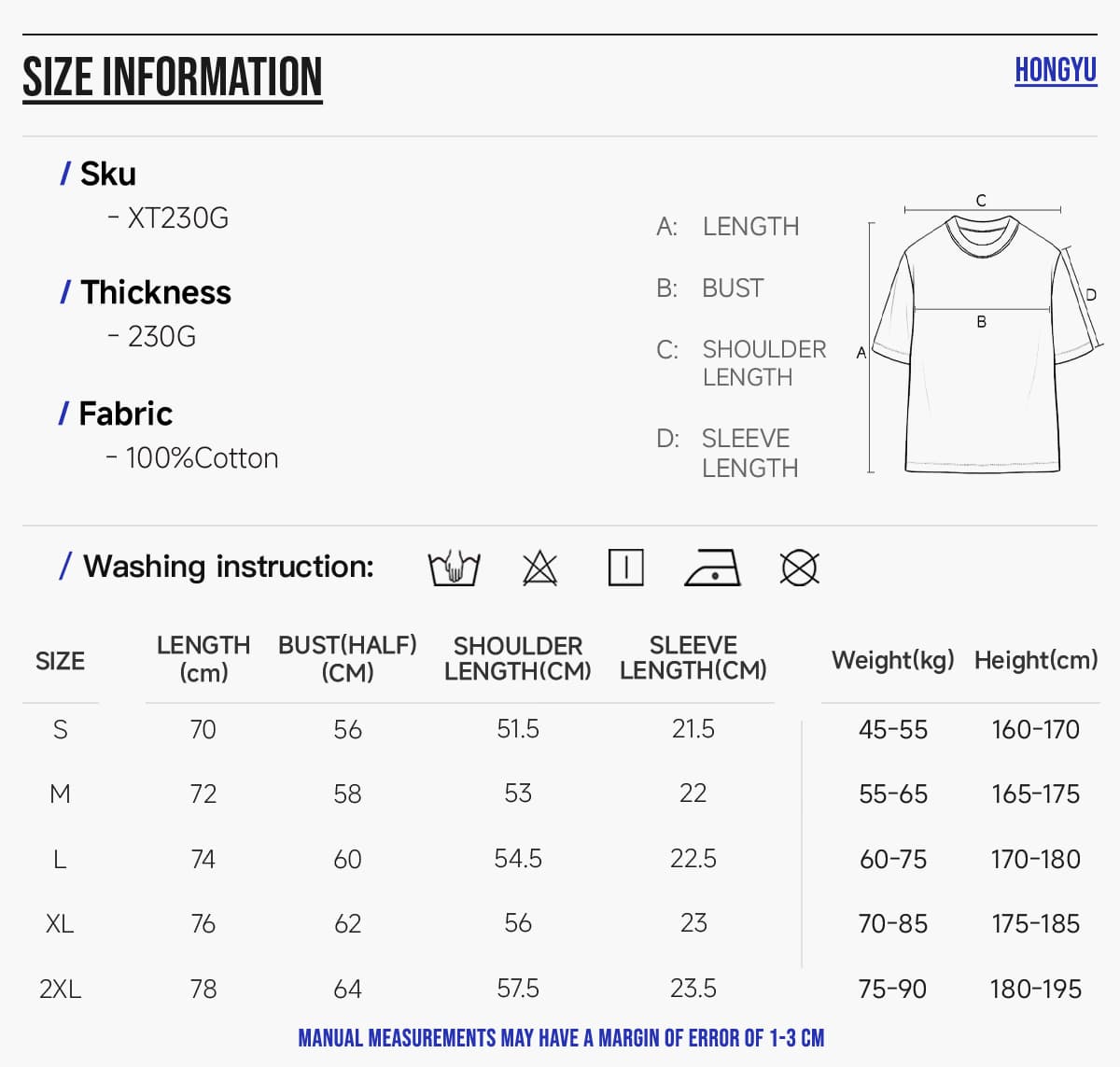 #XT230G3 Outdoor Cooling 100%Cotton 230G Oversized T-Shirt 6