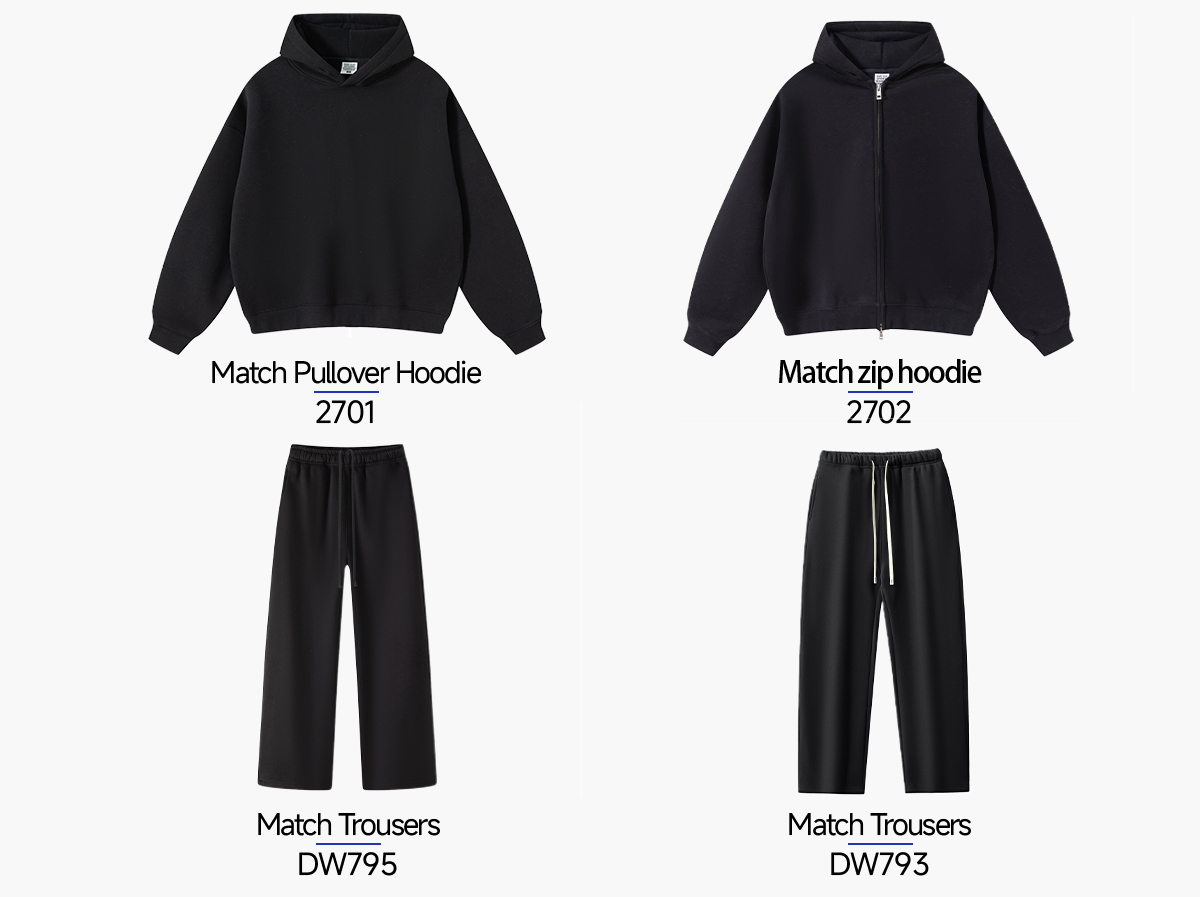 #2702 Fleece 350Gsm Oversized Boxy Fit Zip-Up Hoodie 20