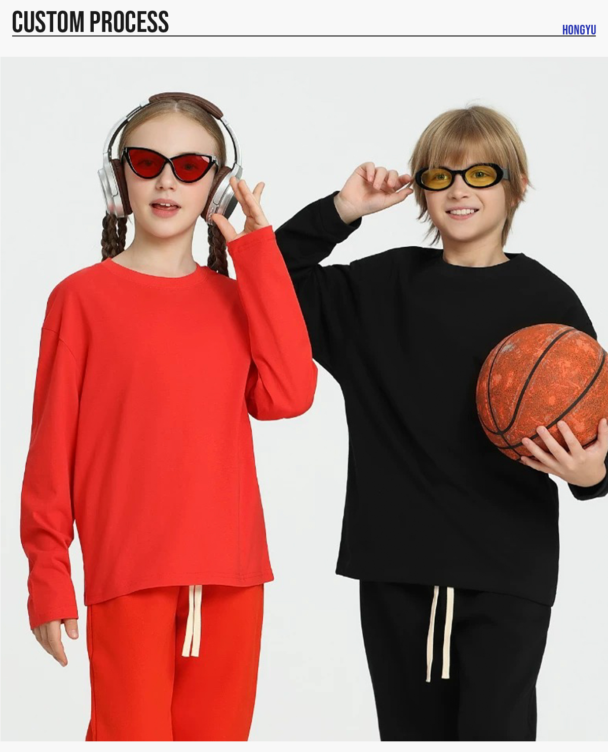 #BT240303 Kids' Oversized 240Gsm Cotton Long Sleeve T-Shirt 18